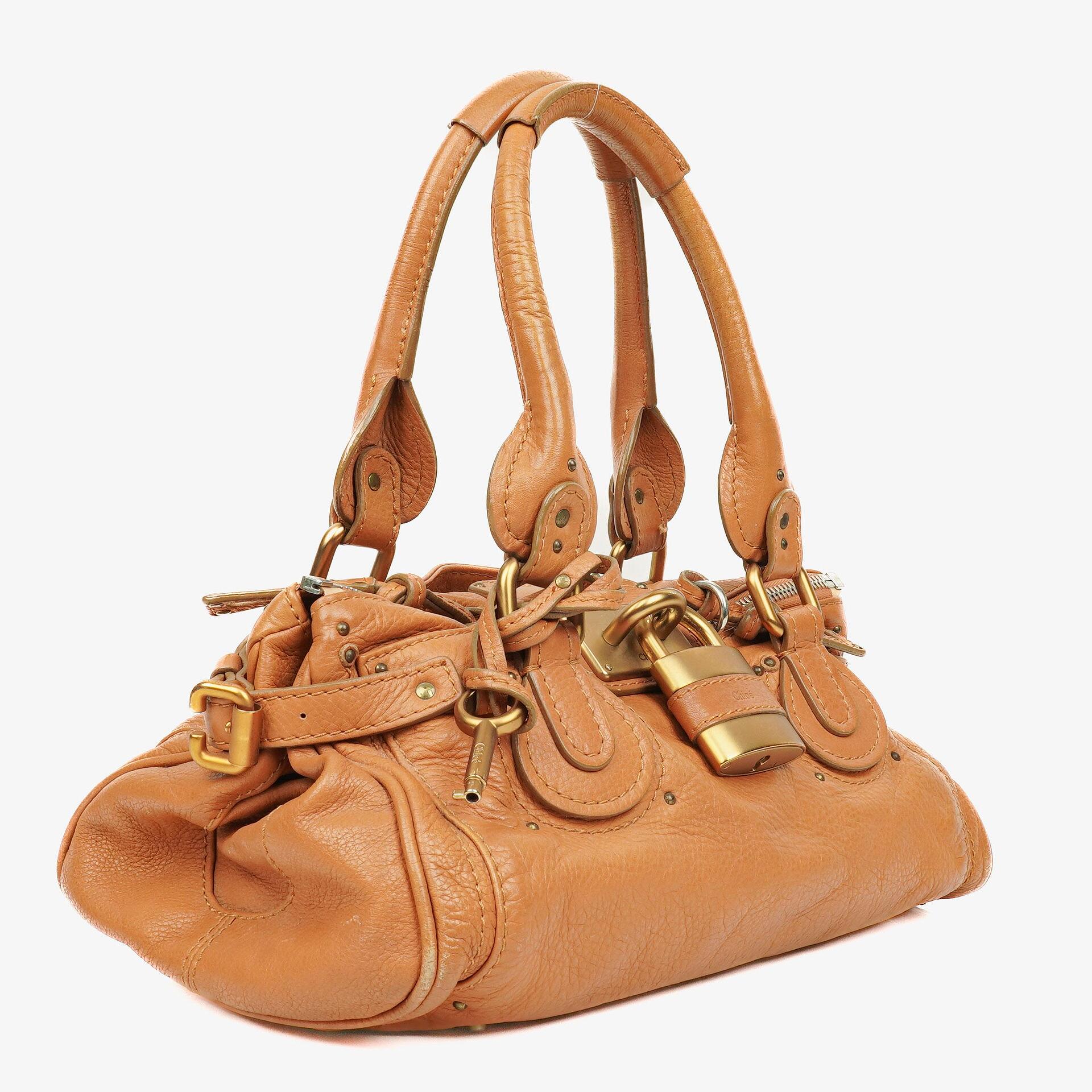 Chloe Brown Paddington Calfskin Satchel Bag