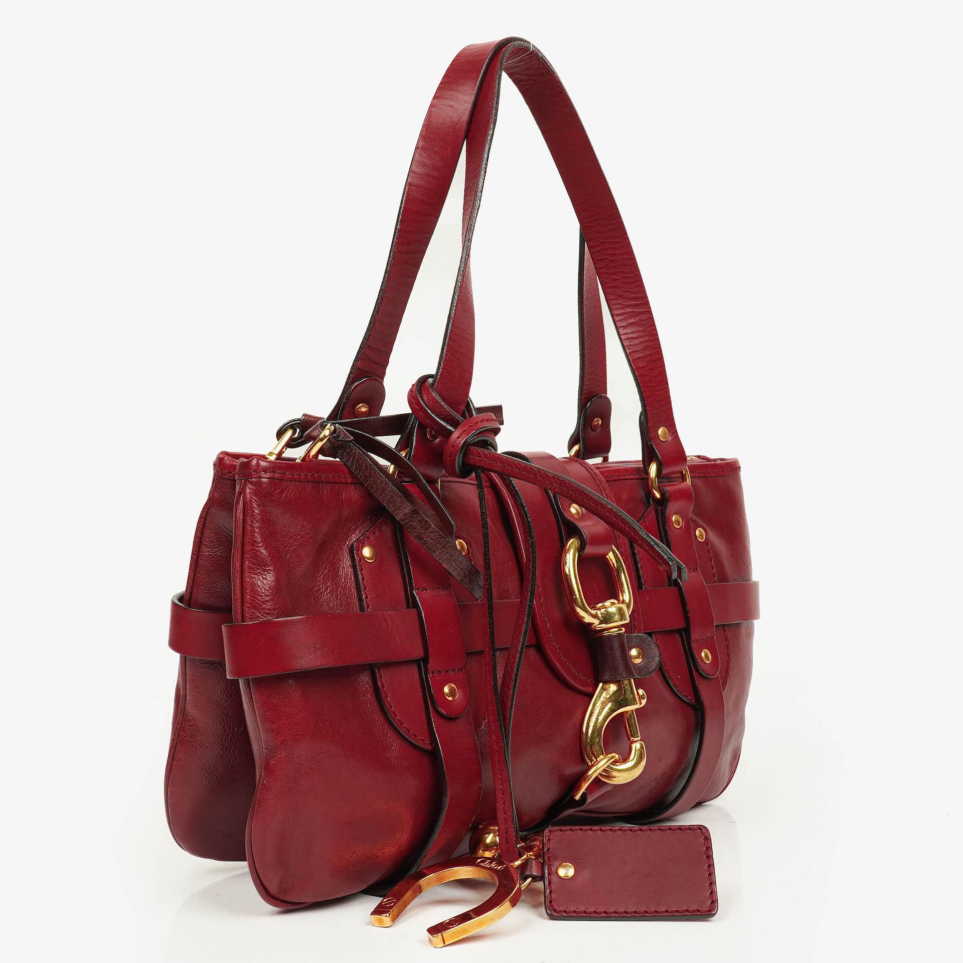 Chloé Kerala Burgundy Shoulder Bag