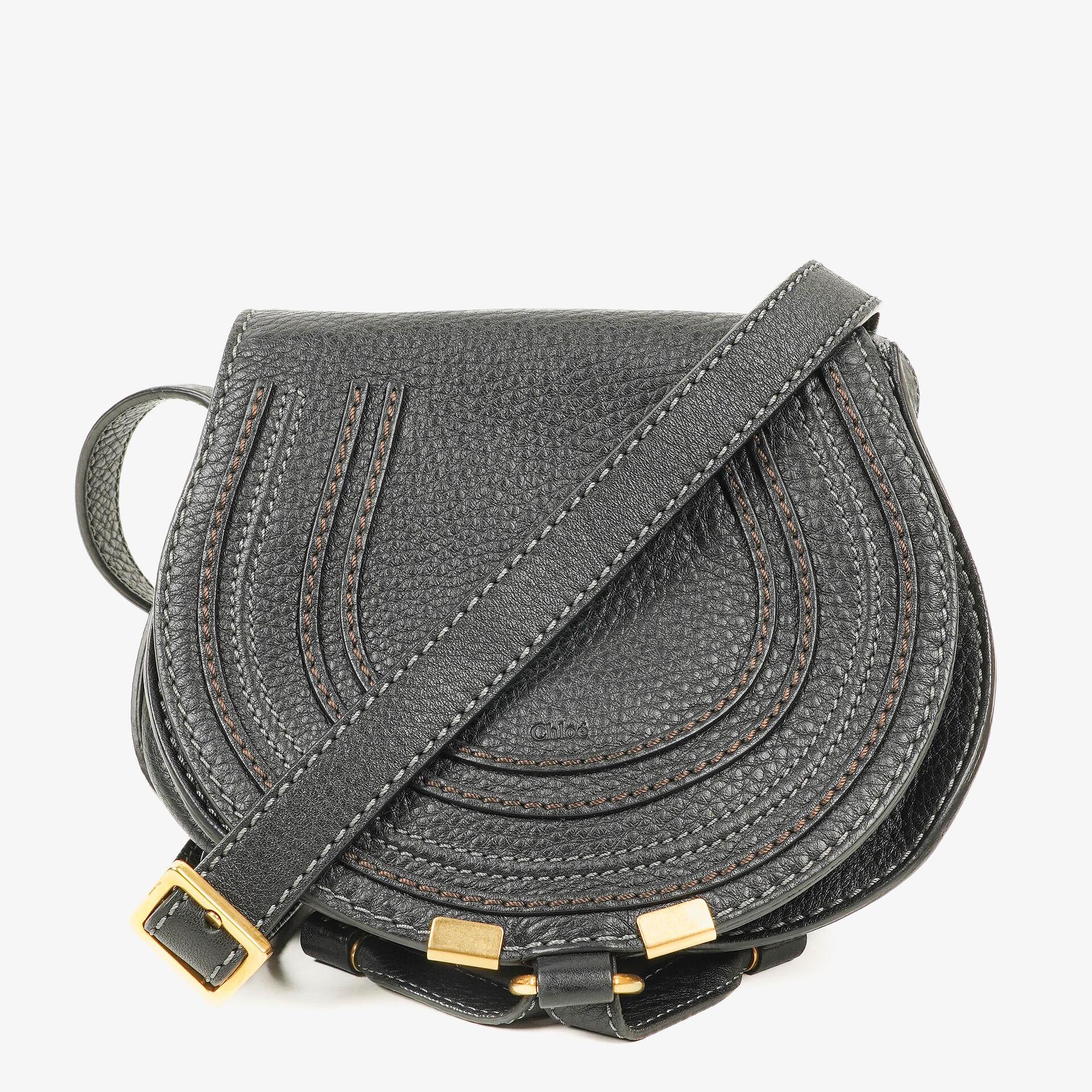 Chloe Marcie Back Leather Saddle Crossbody Bag