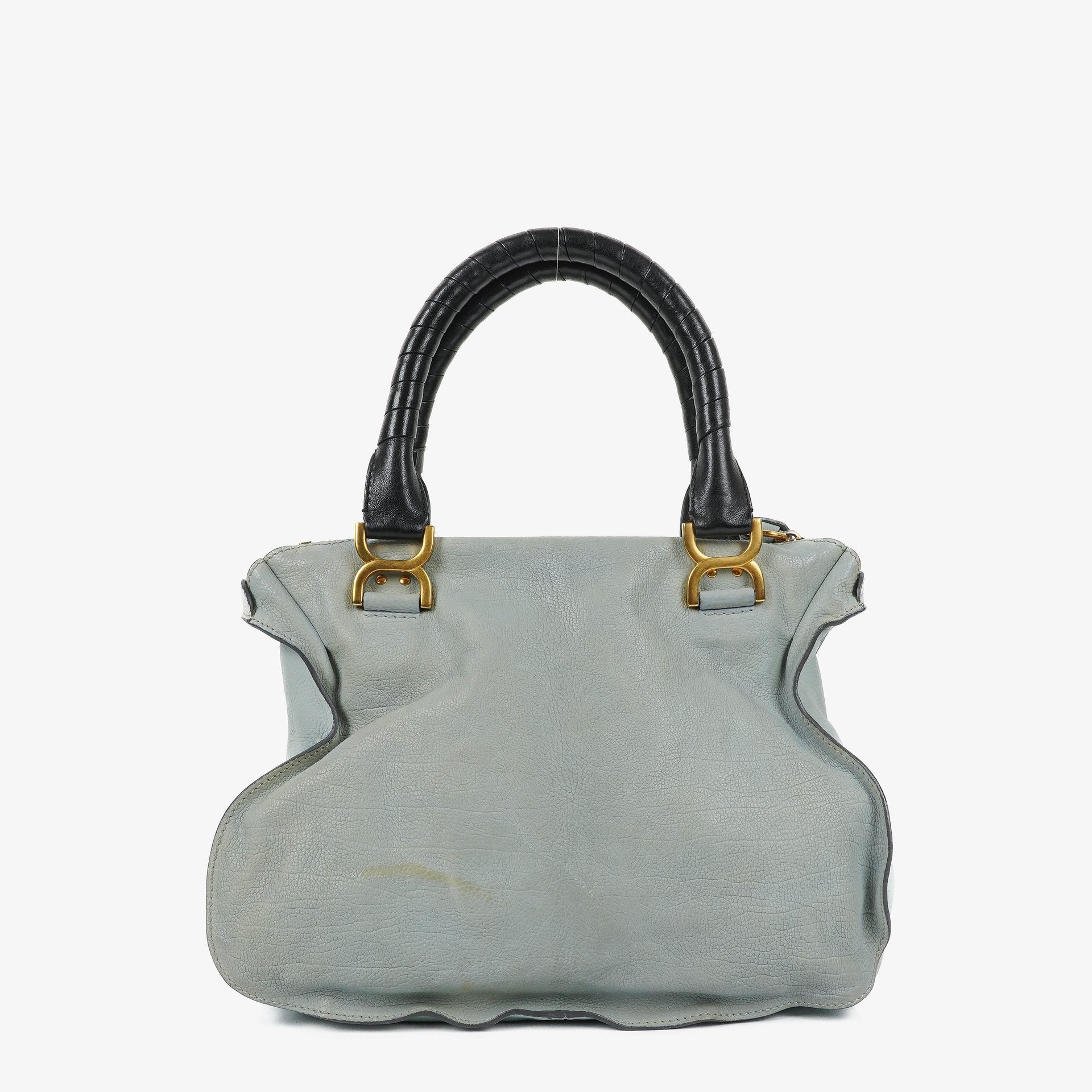 Chloe Marcie Blue Leather Satchel