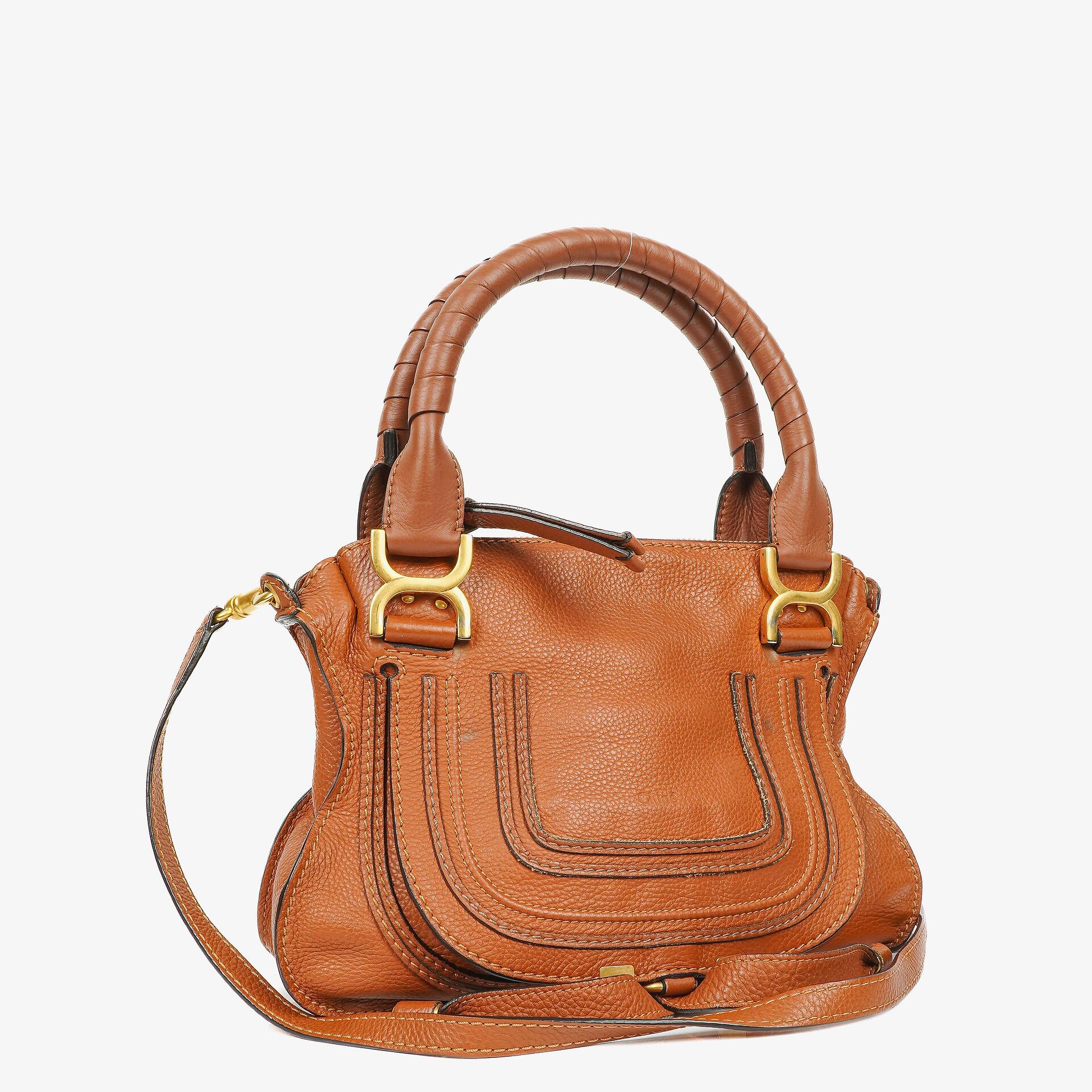 Chloe Marcie Medium Brown Leather Satchel
