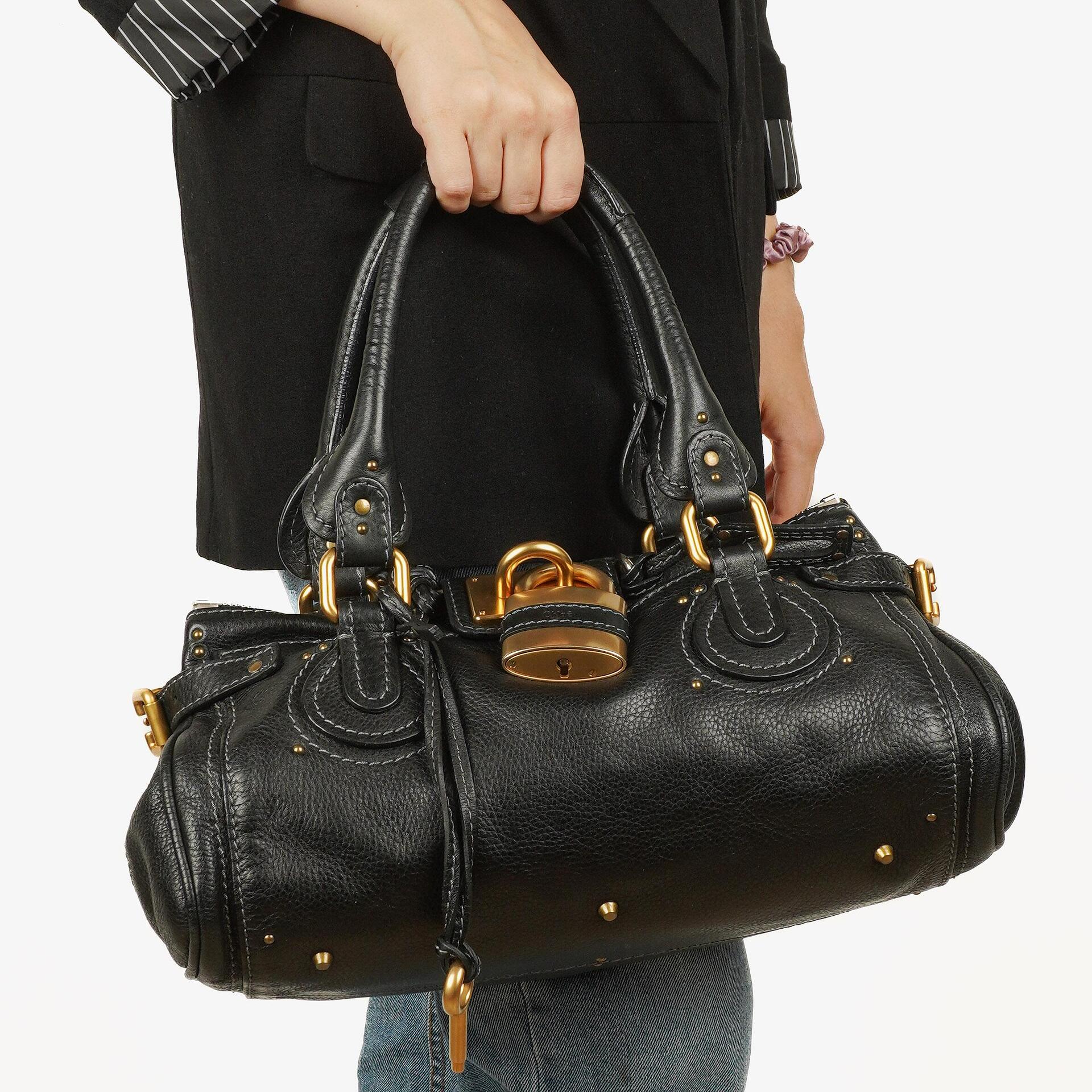 Chloe Paddington Black Satchel Bag