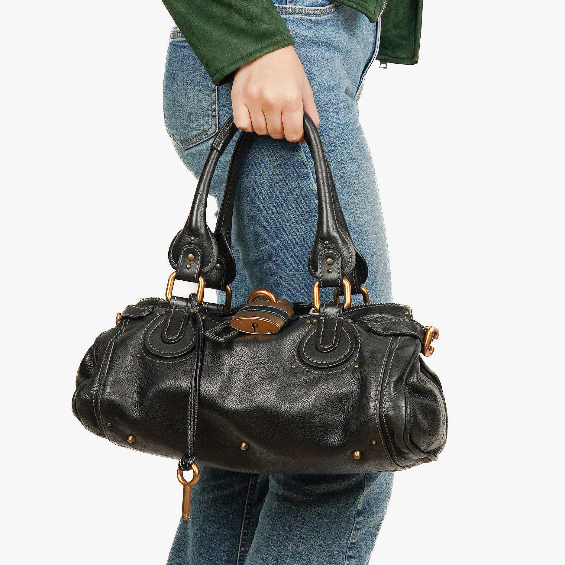 Chloe Paddington Black Satchel Bag