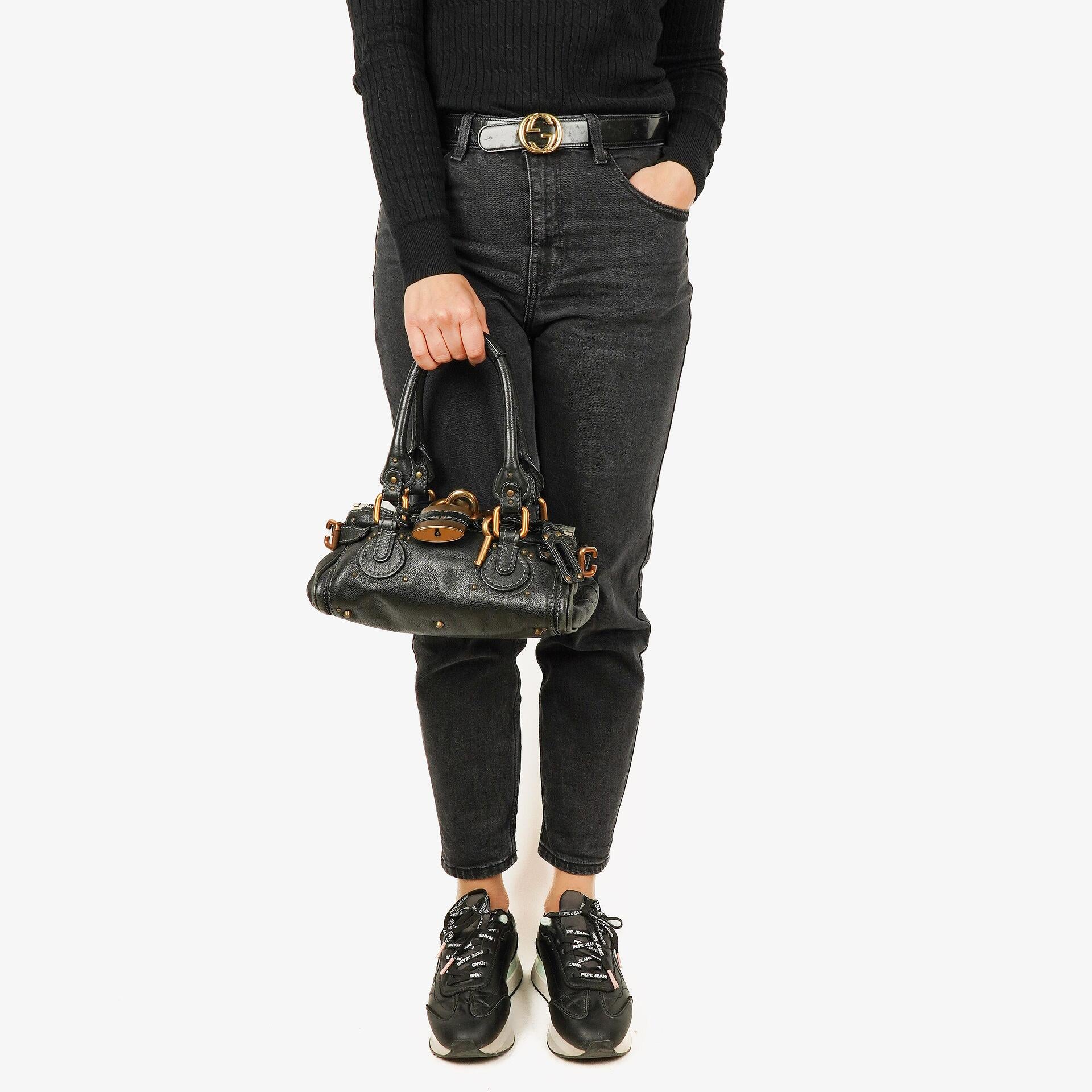 Chloe Paddington Black Satchel Bag