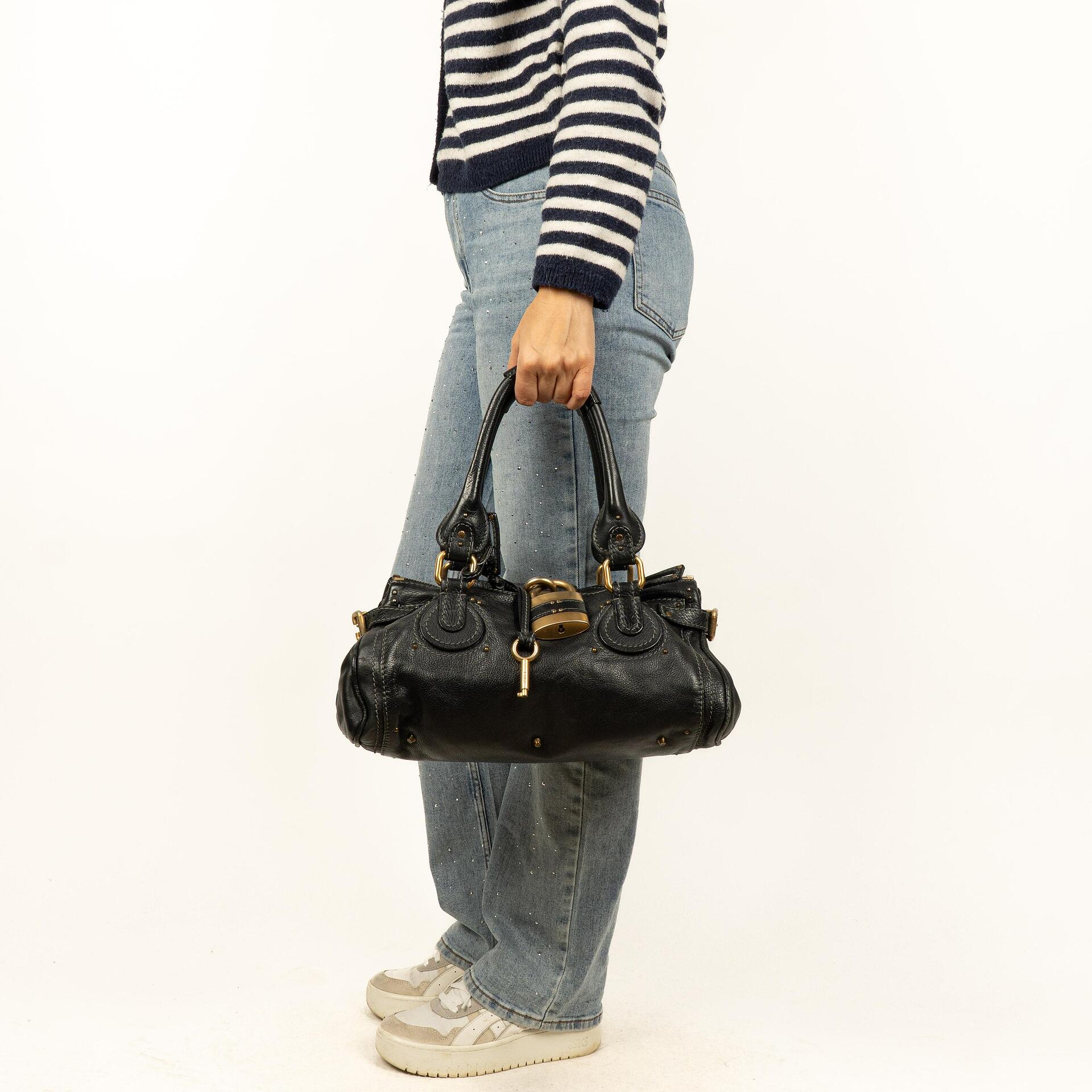 Chloe Paddington Black Satchel Bag