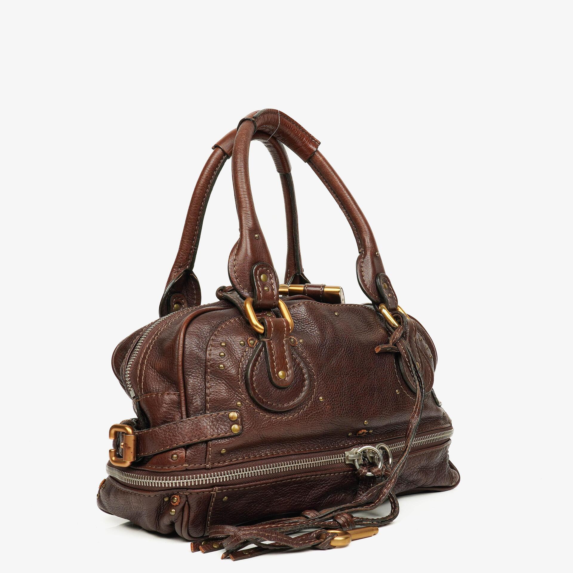Chloe Paddington Chocolate Satchel Bag