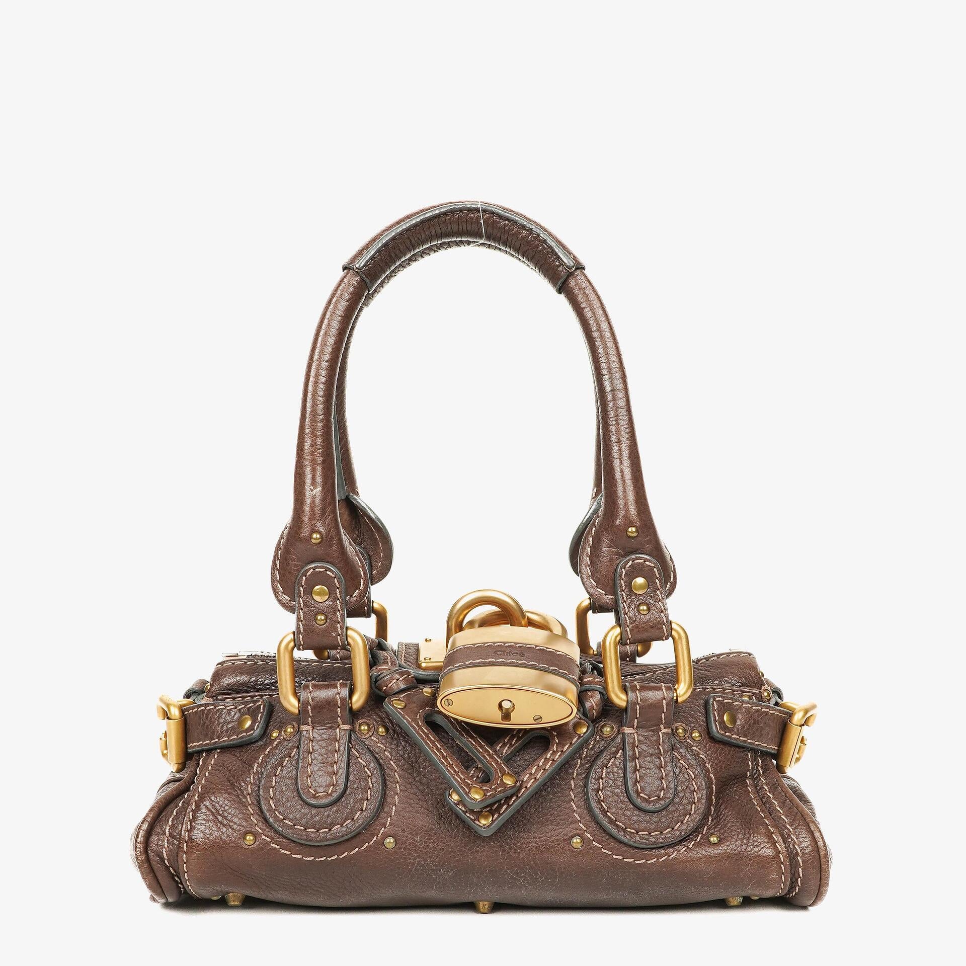 Chloe Paddington Small Brown Leather Satchel Bag