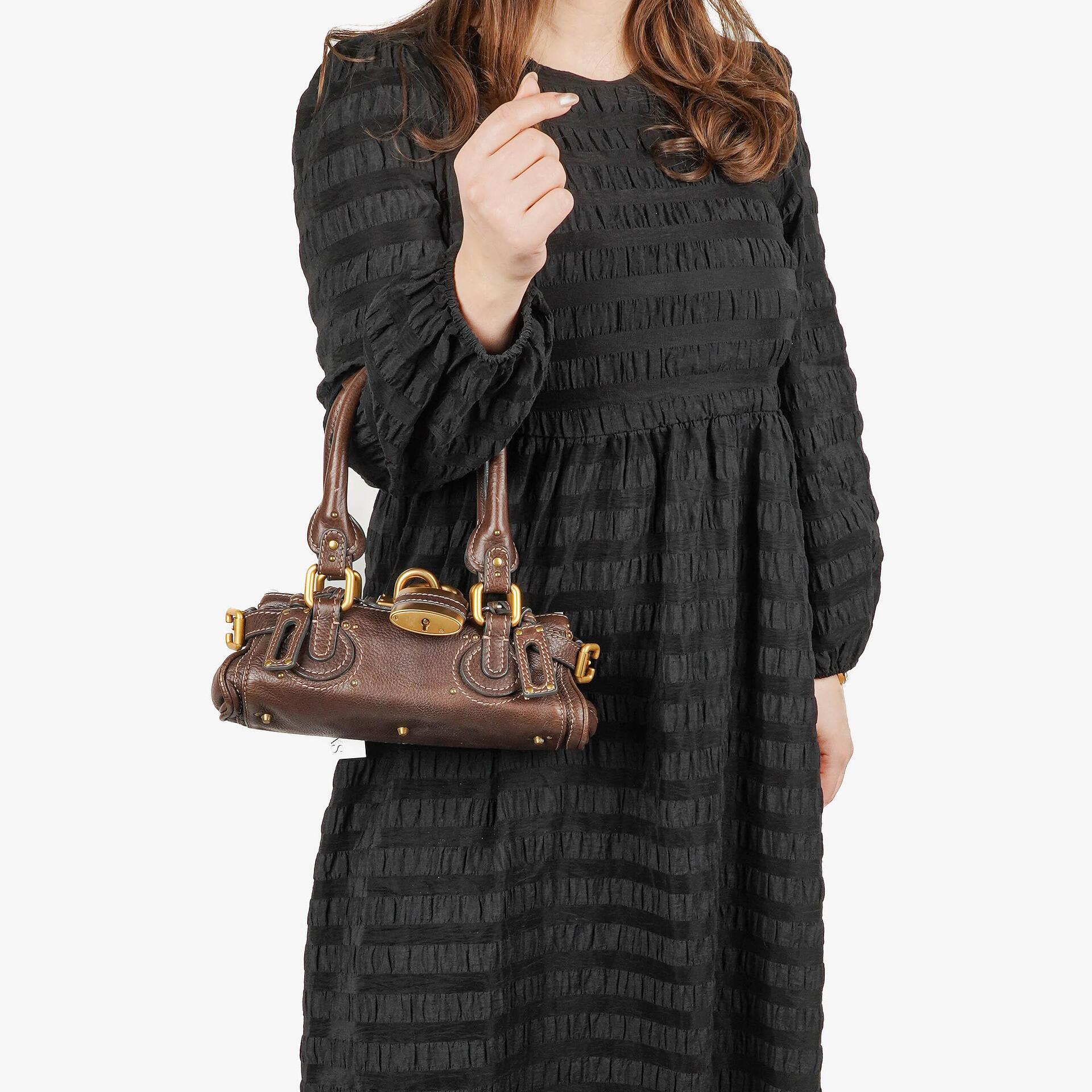 Chloe Paddington Small Brown Leather Satchel Bag