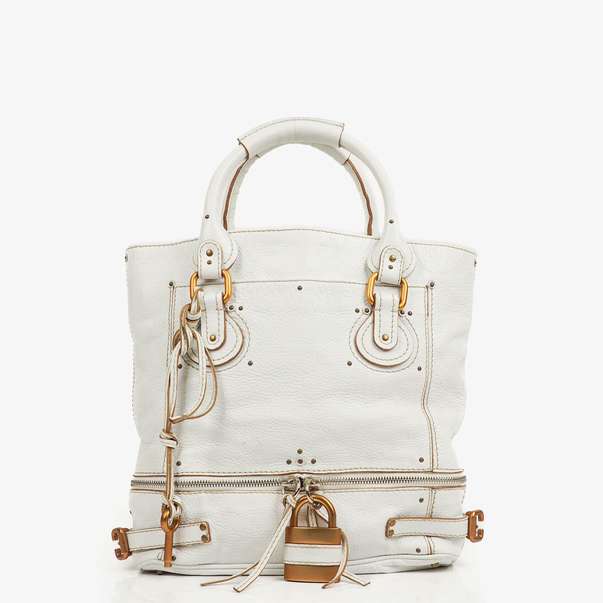 Chloe Paddington White Satchel Bag