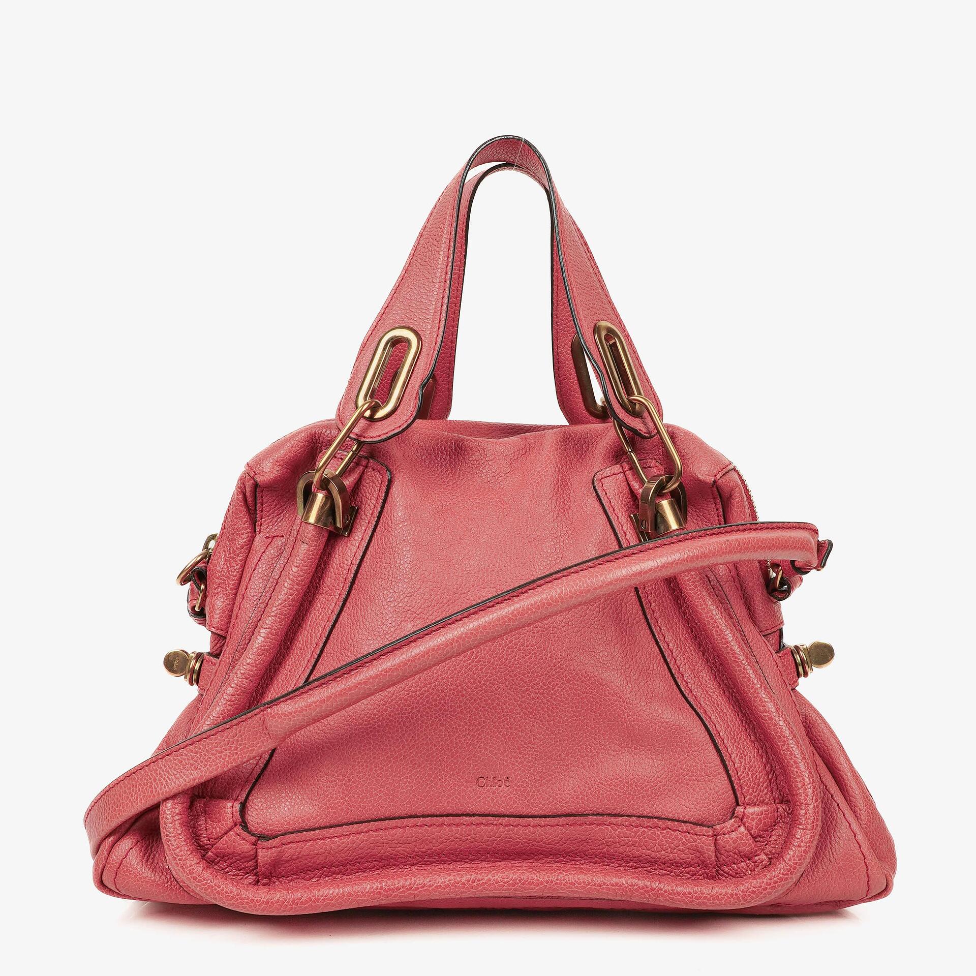 Chloe Paraty Medium Bag in Pink Calfskin