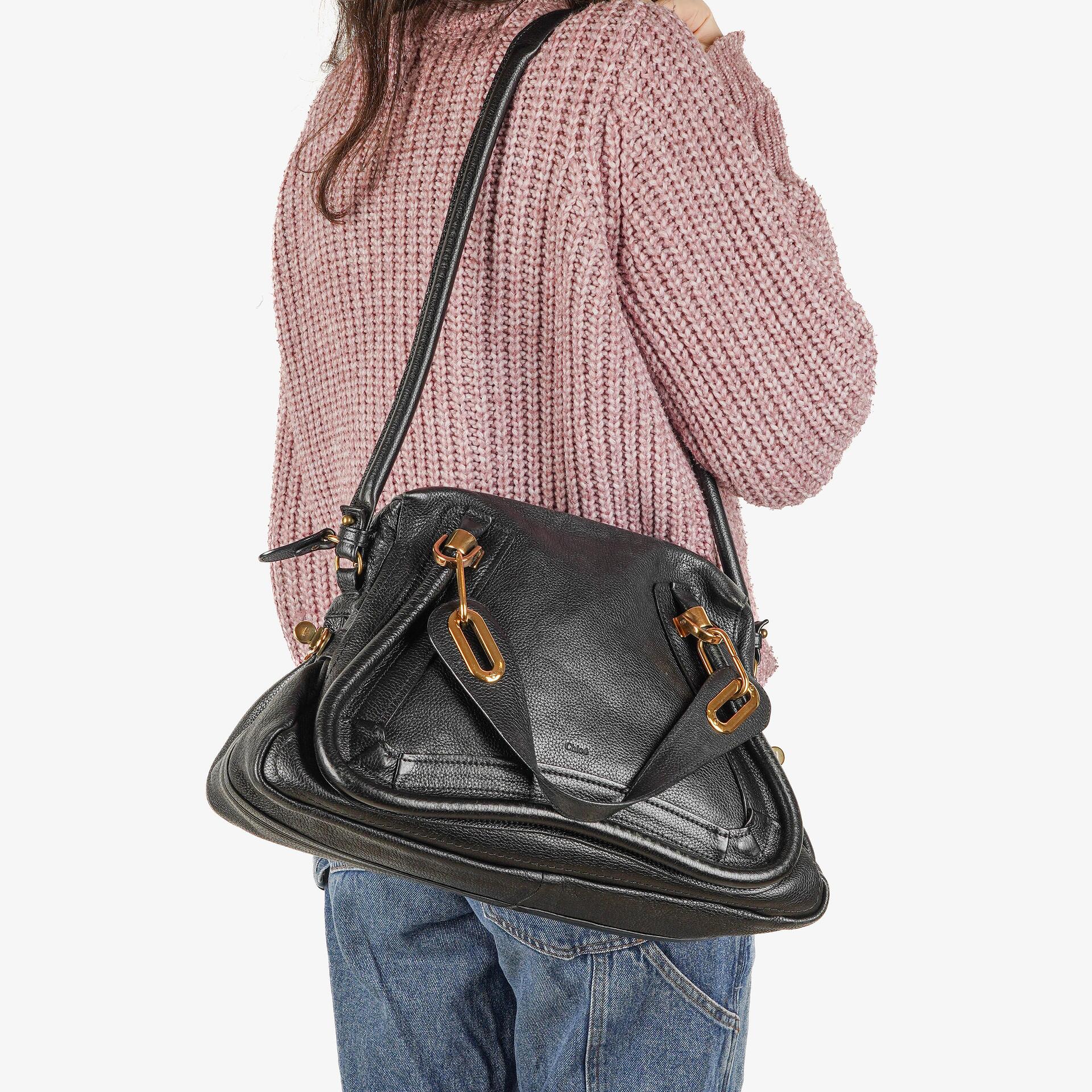 Chloe Paraty Medium Black Calfskin Bag