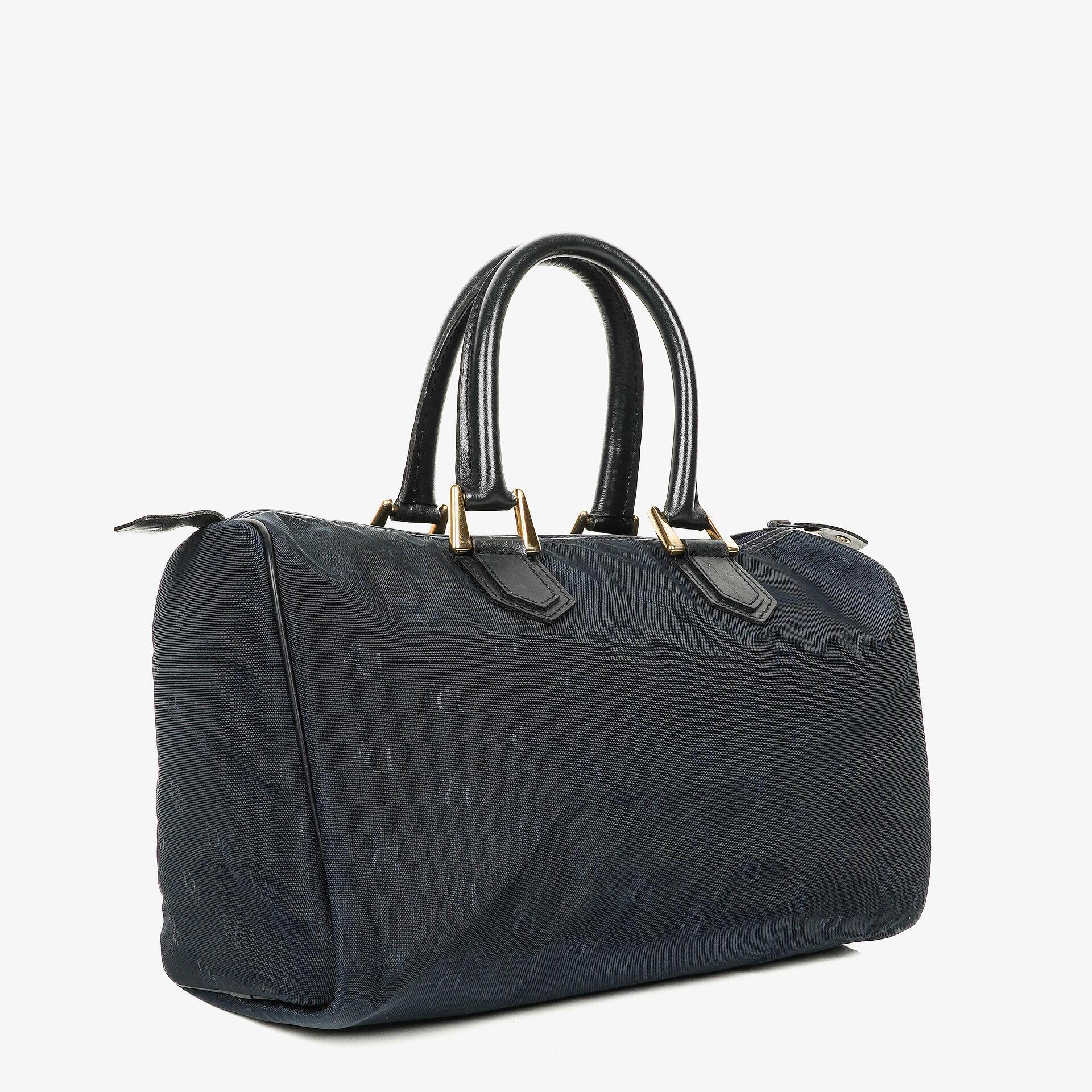 Christian Dior 30 Boston Bag in Navy Nylon