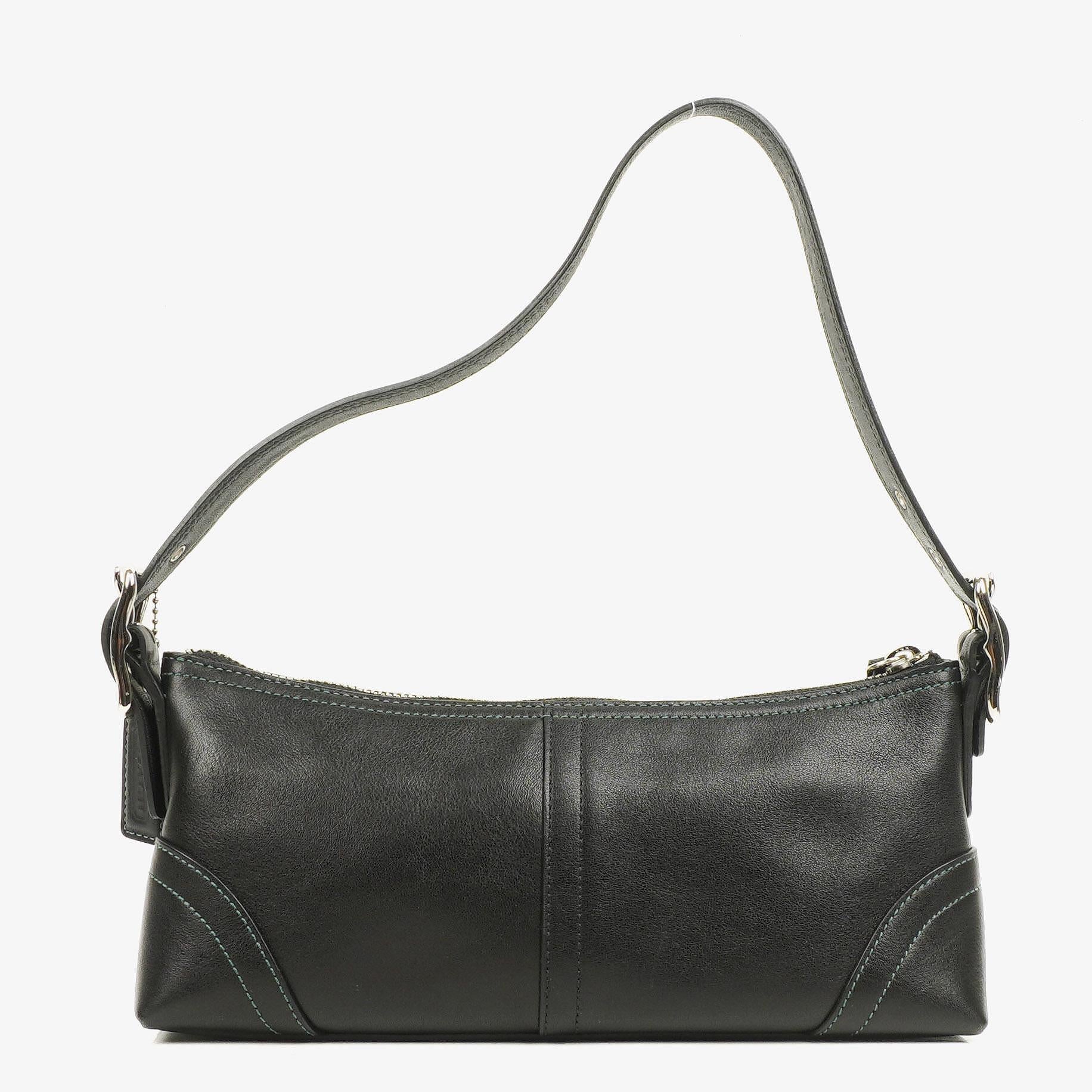 Coach Black Leather Shoulder Bag