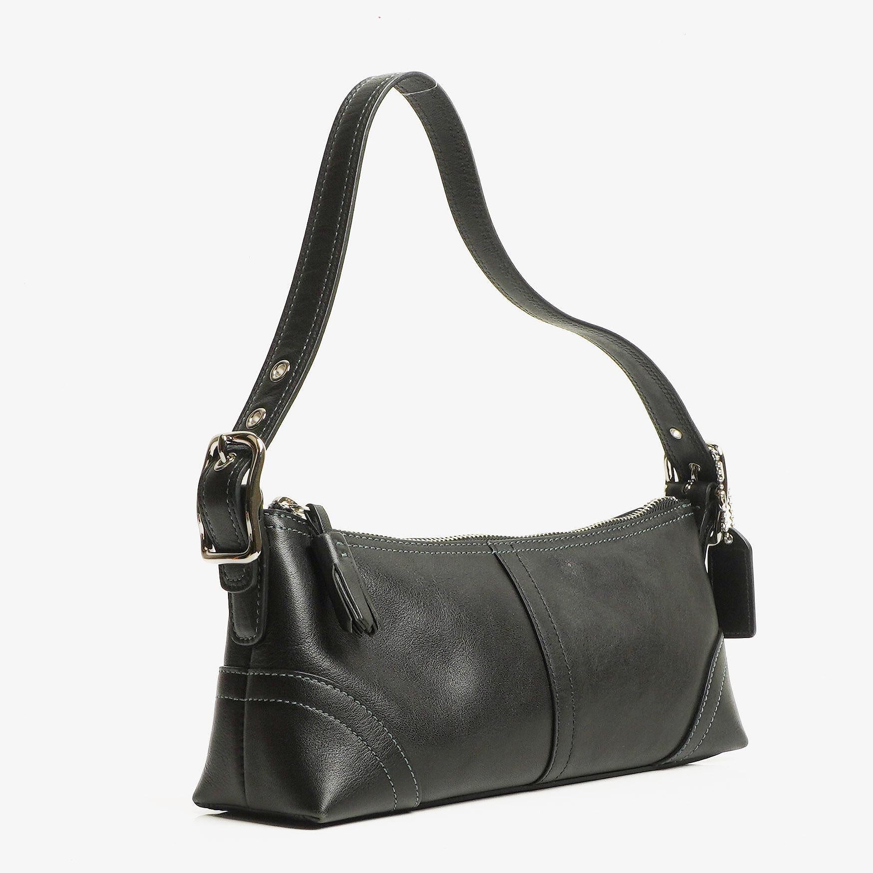 Coach Black Leather Shoulder Bag