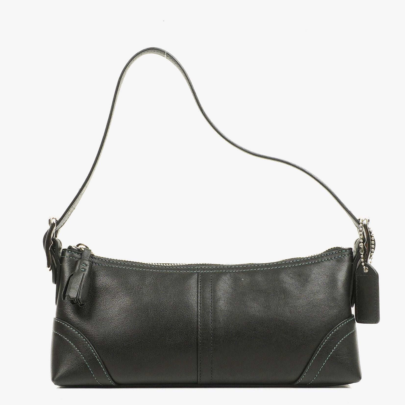 Coach Black Leather Shoulder Bag