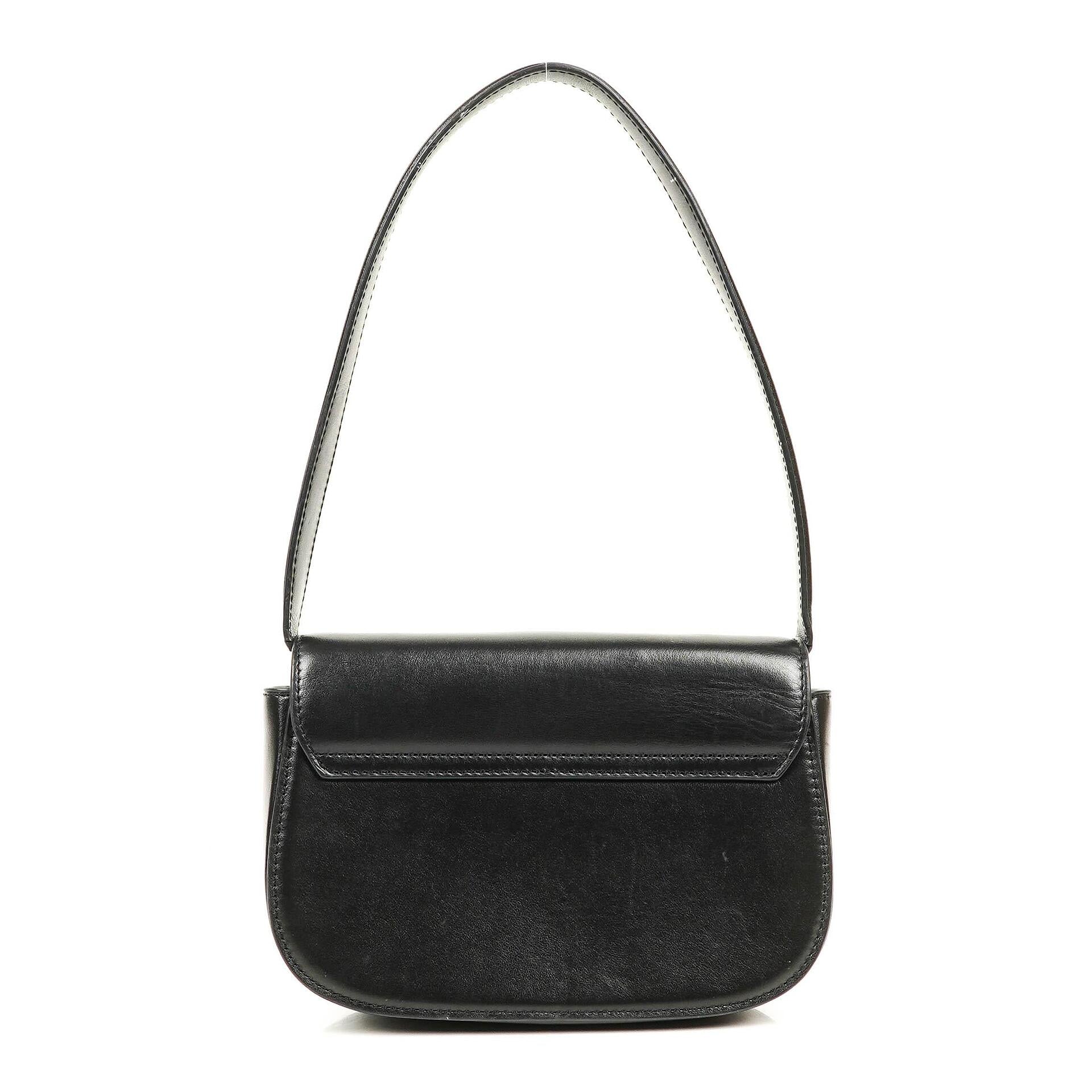 Diesel 1DR Black Leather Shouder Bag