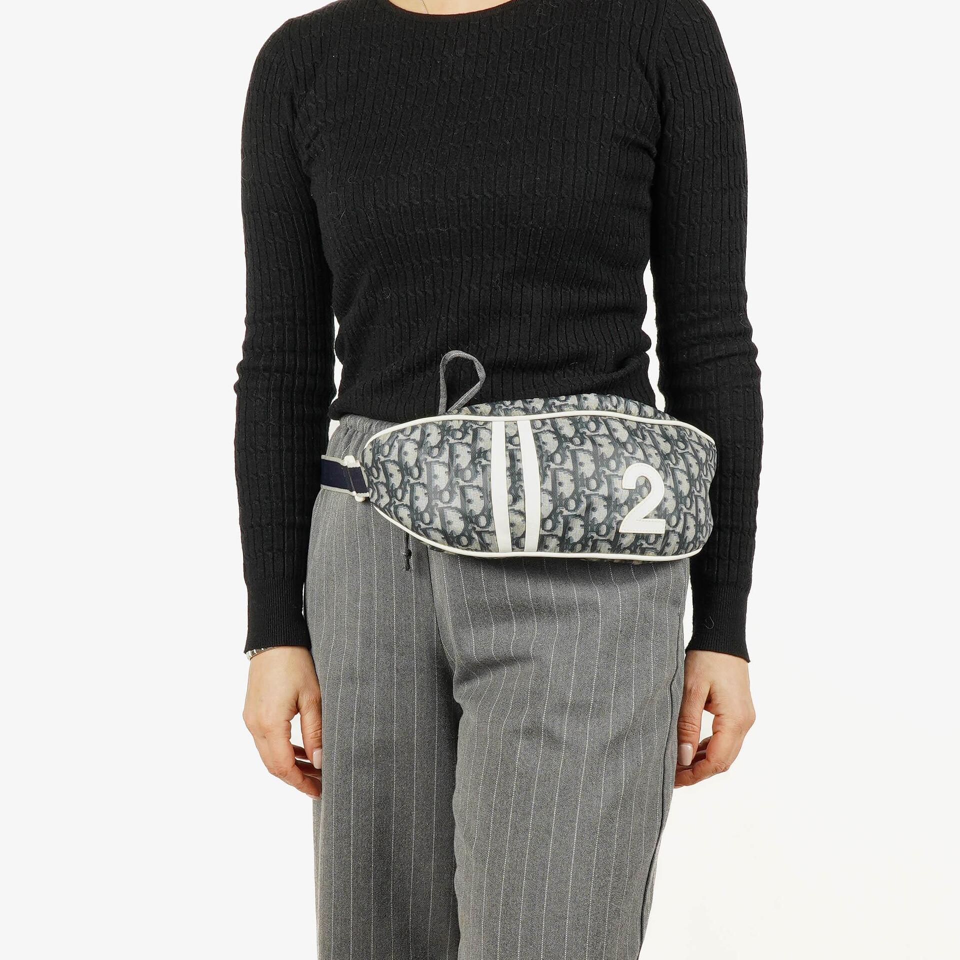 Dior Trotter Navy Nylon Belt Bag