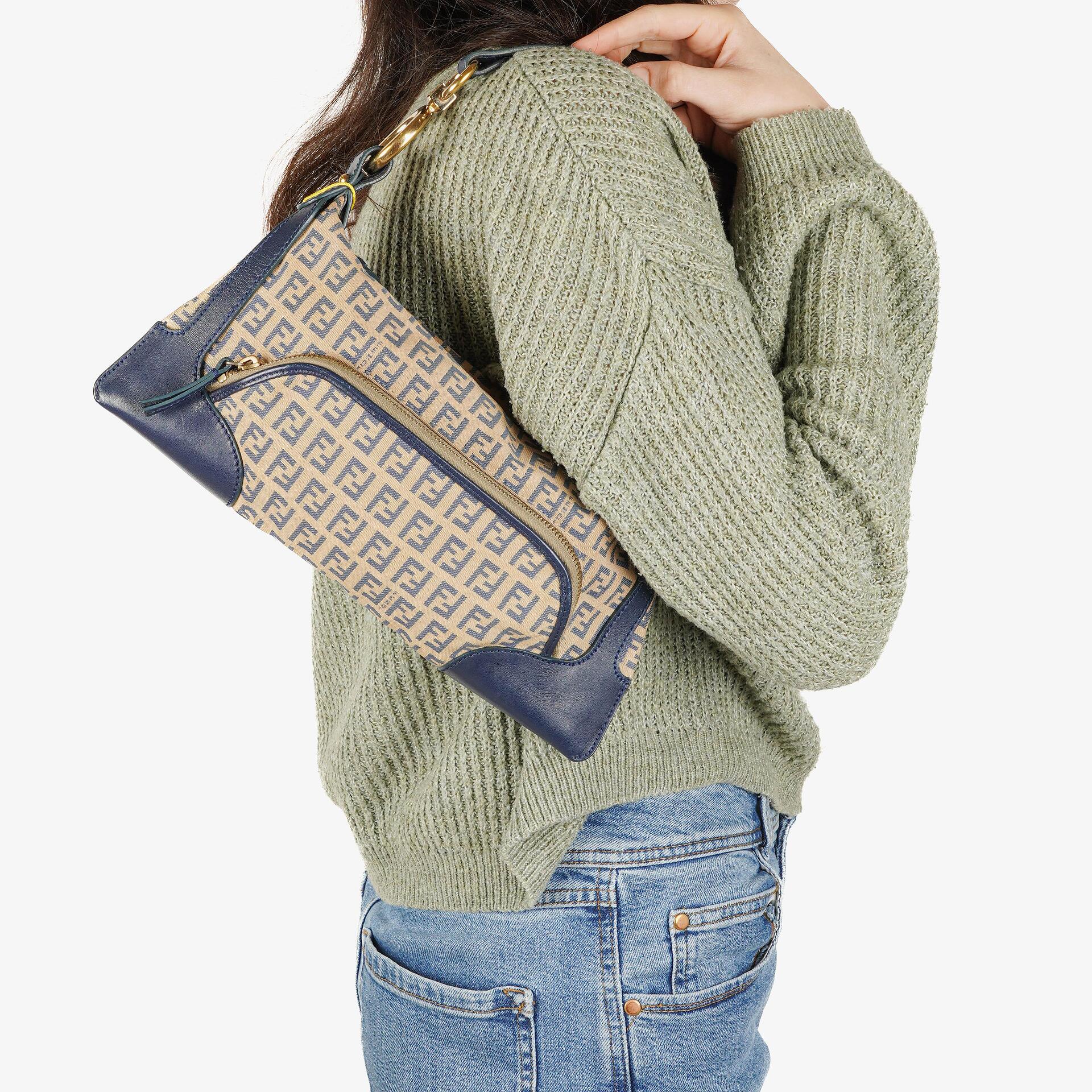Fendi Vintage Zucchino Chef Pocket Shoulder Bag