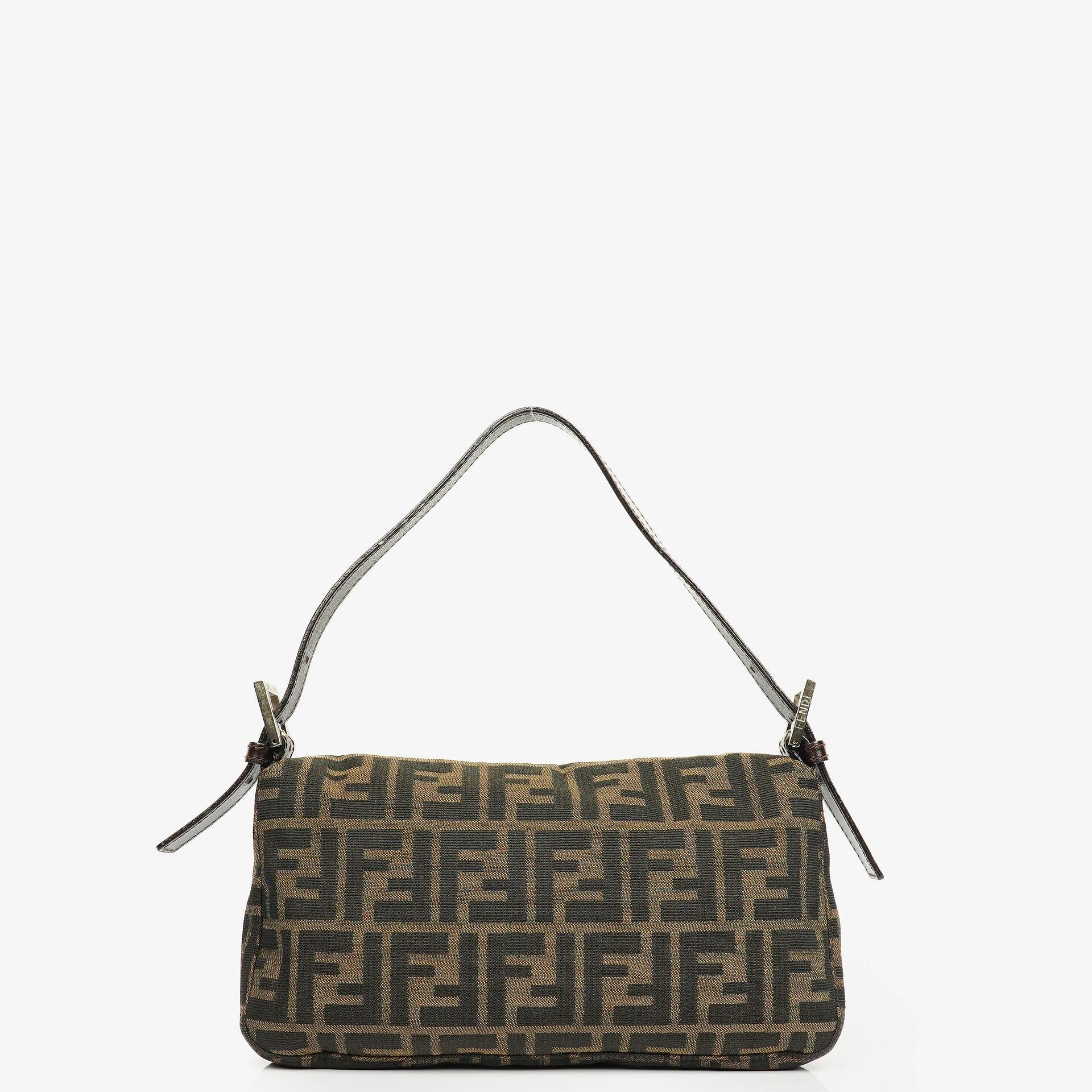 Fendi Zucca Baguette Shoulder Bag