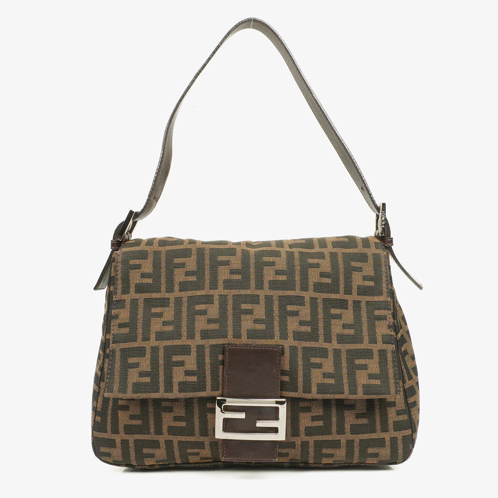 Fendi Zucca Mamma Baguette Tobacco Shoulder Bag