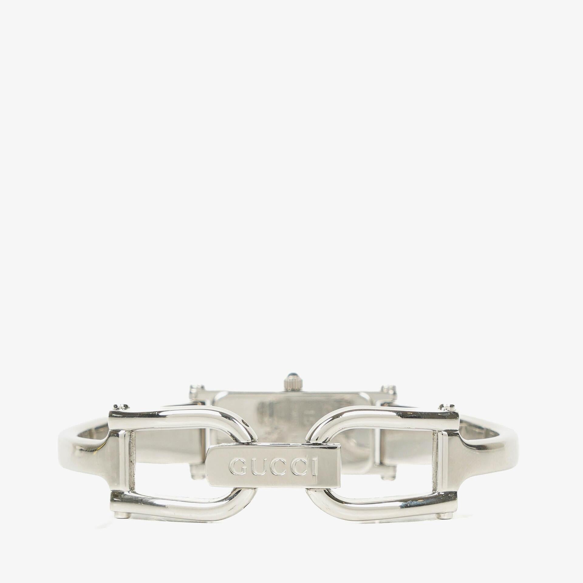 Gucci 1500L Rectangular Stainless Steel Watch