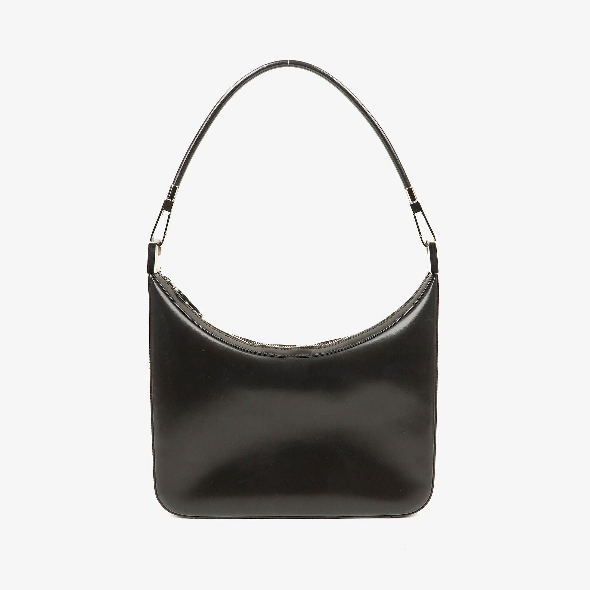 Gucci Brown Leather Shoulder Hobo Bag