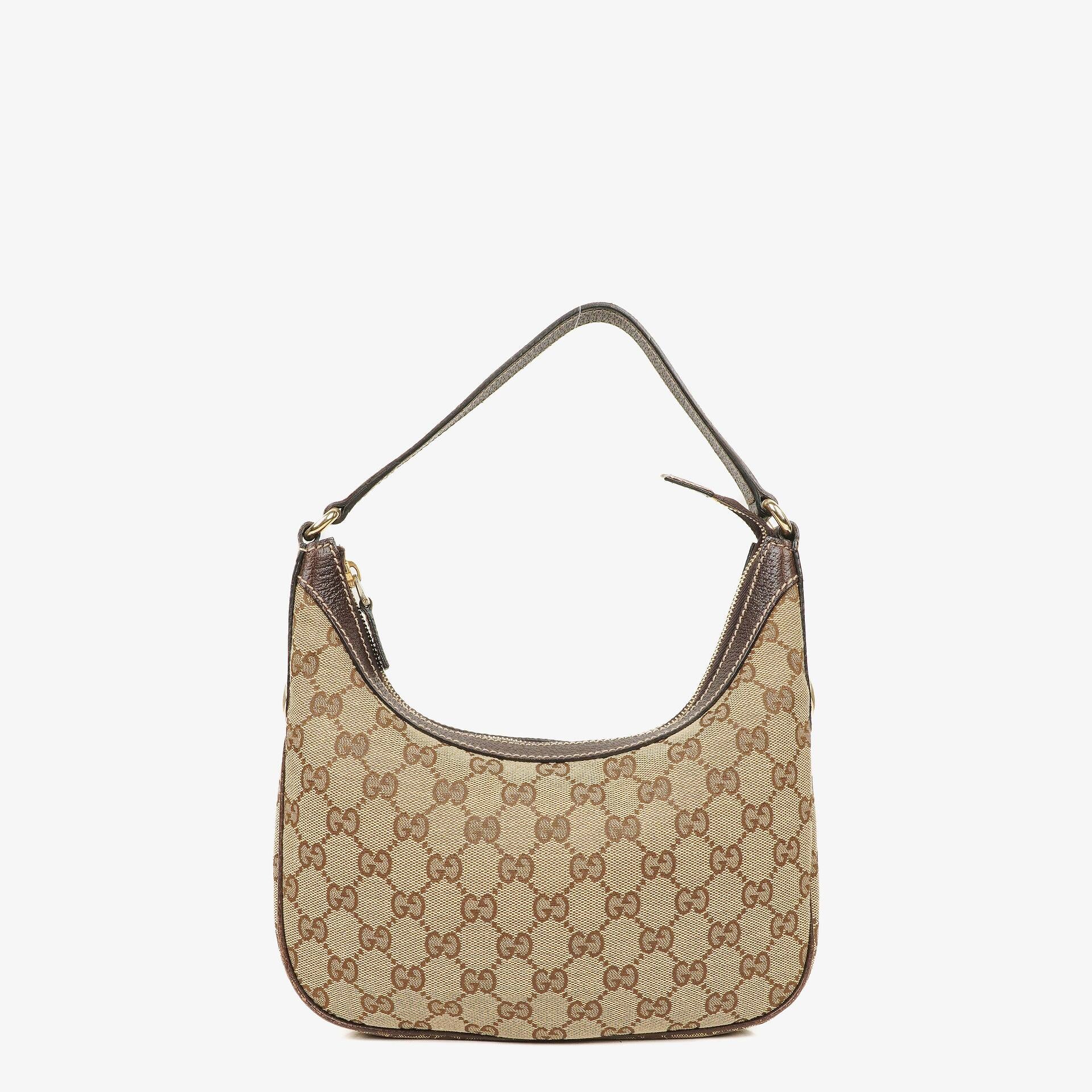 Gucci Charmy Beige GG Canvas Hobo Bag