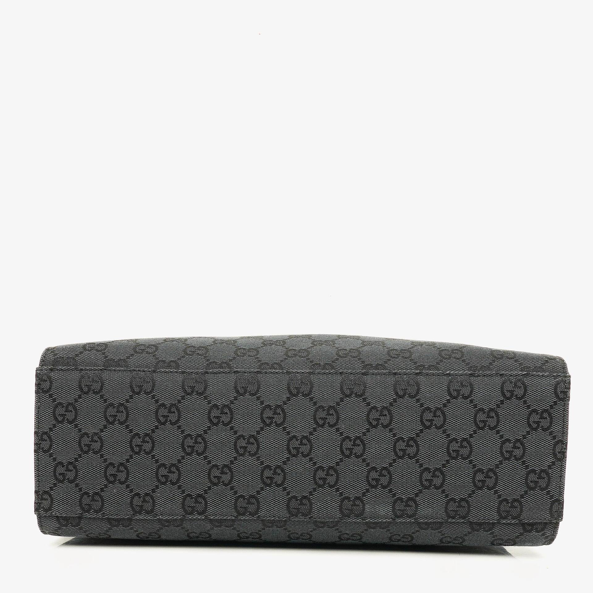 Gucci GG Canvas Bamboo Top Handle Tote Bag