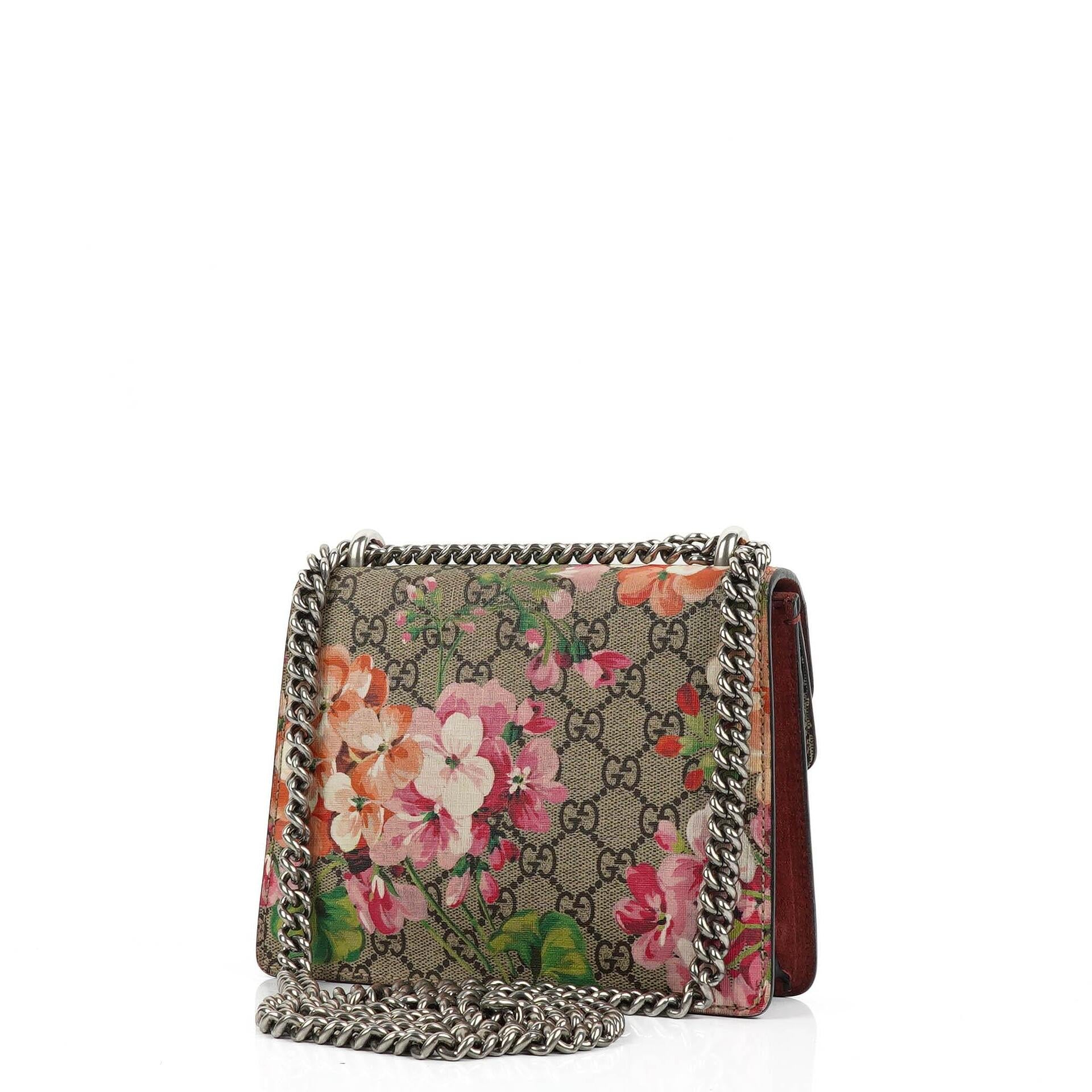Gucci GG Supreme Monogram Blooms Mini Dionysus Shoulder Bag