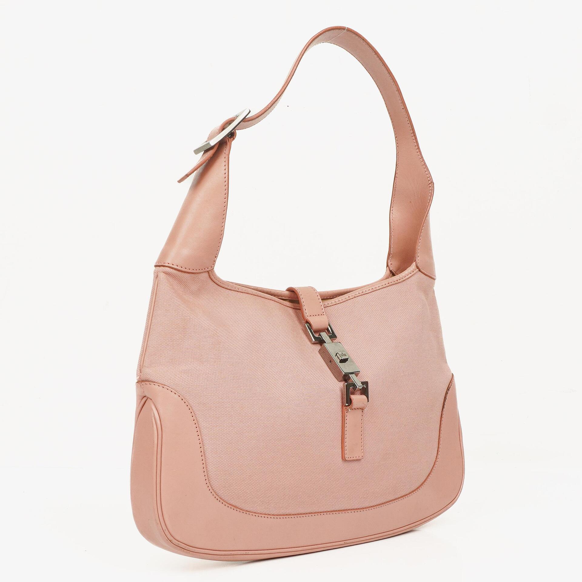 Gucci Jackie O GG Canvas and Leather Hobo Bag