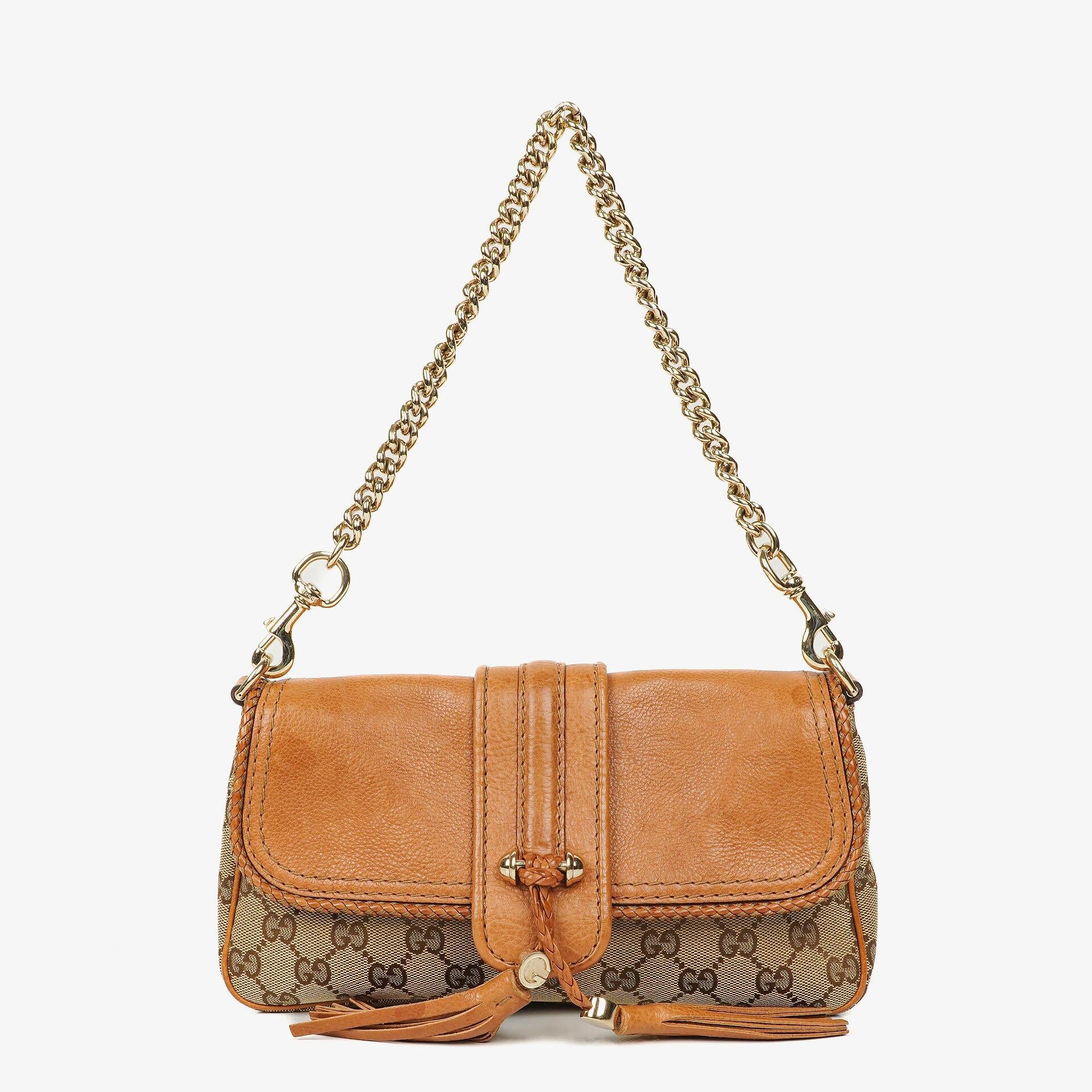 Gucci Marrakech Evening Beige/Brown GG Canvas Bag