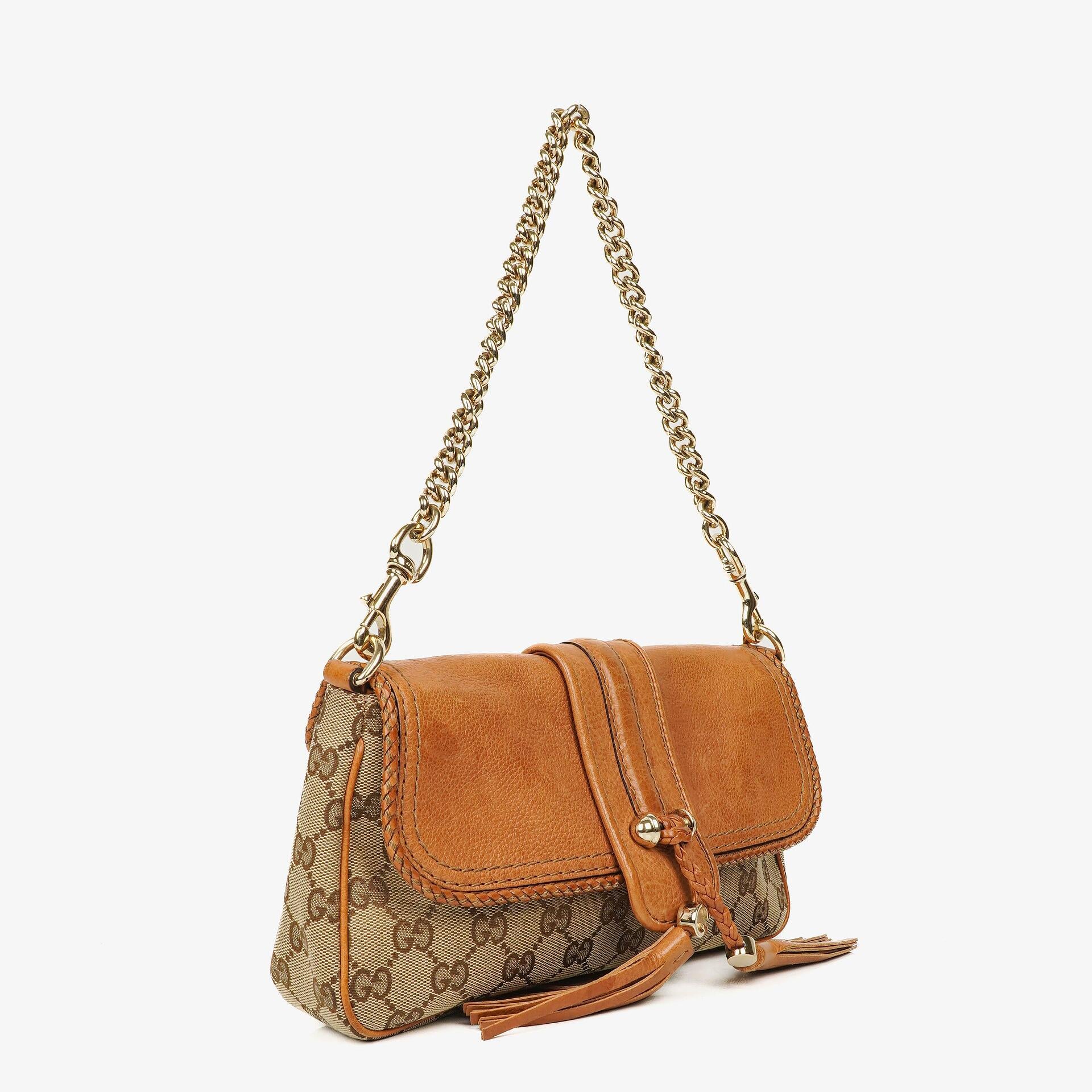 Gucci Marrakech Evening Beige/Brown GG Canvas Bag