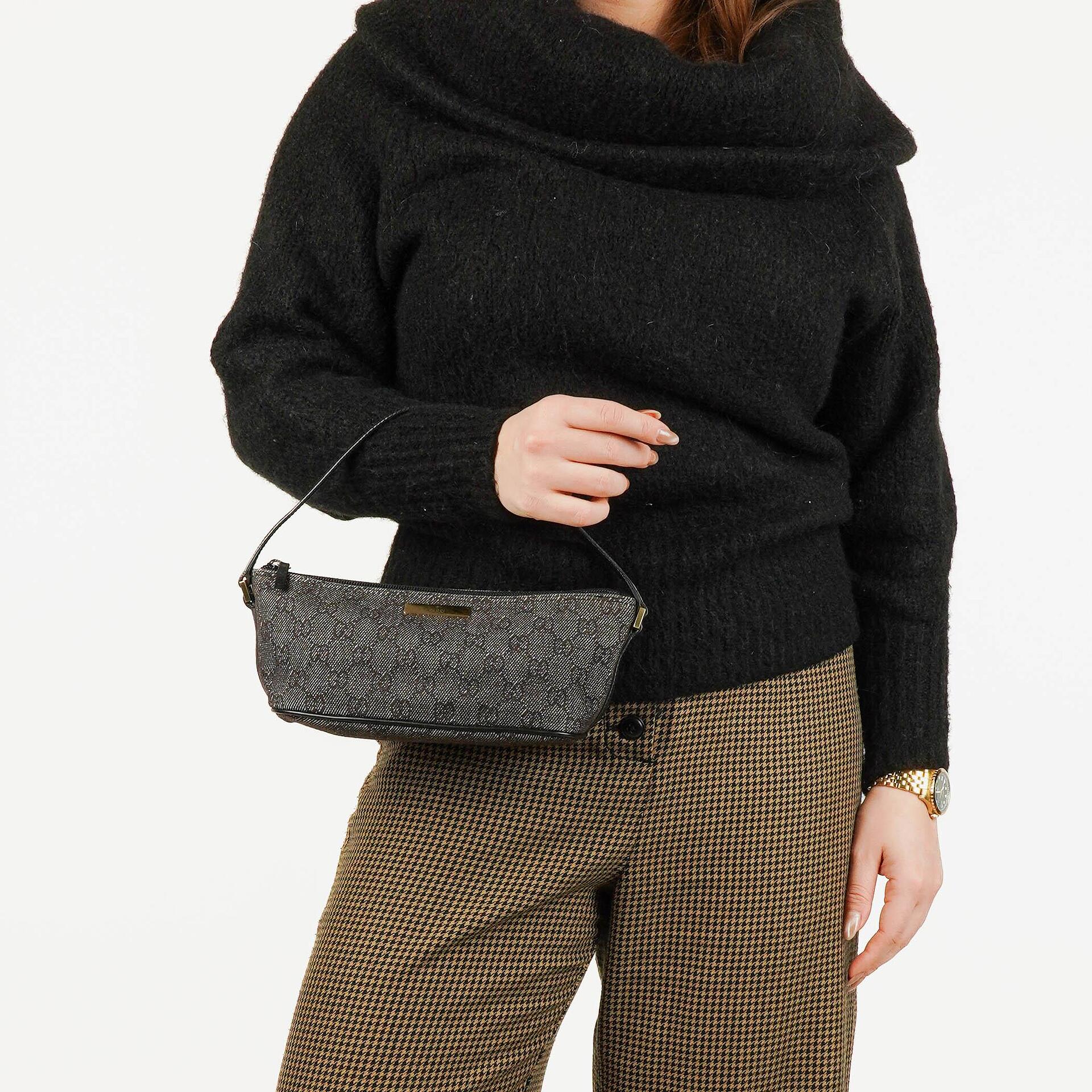 Gucci Mini Baguette Pochette Boat GG Monogram Bag