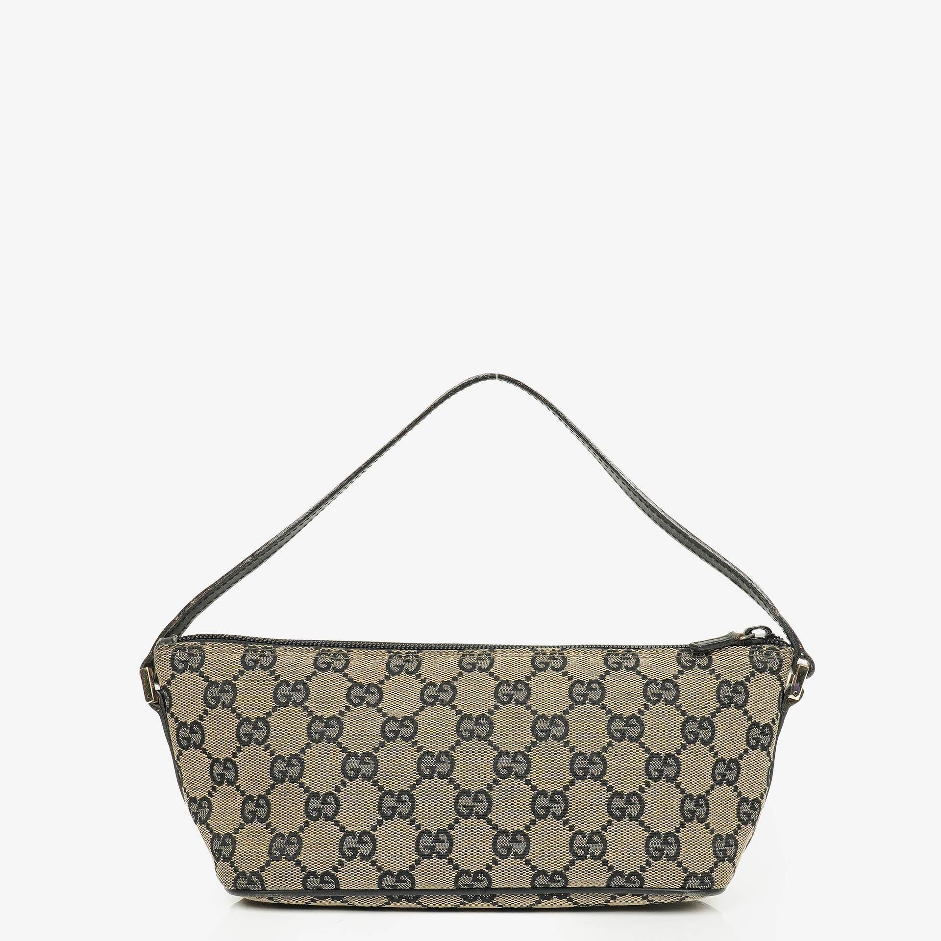 Gucci Mini Baguette Pochette Boat GG Monogram Bag