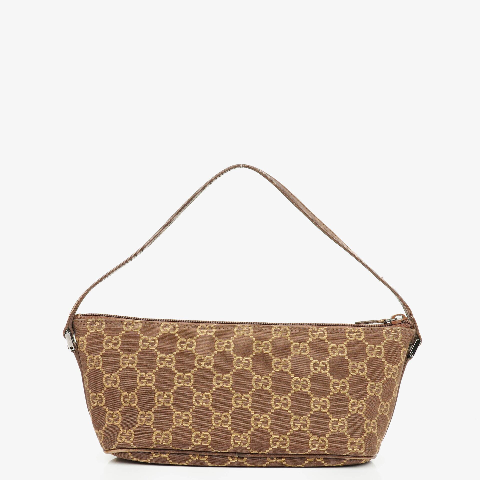 Gucci Mini Baguette Pochette Boat GG Monogram Bag