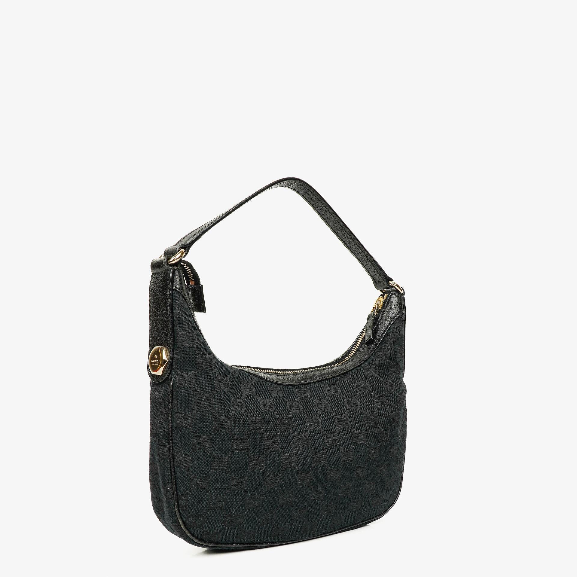 Gucci Navy GG Canvas Hobo Shoulder Bag