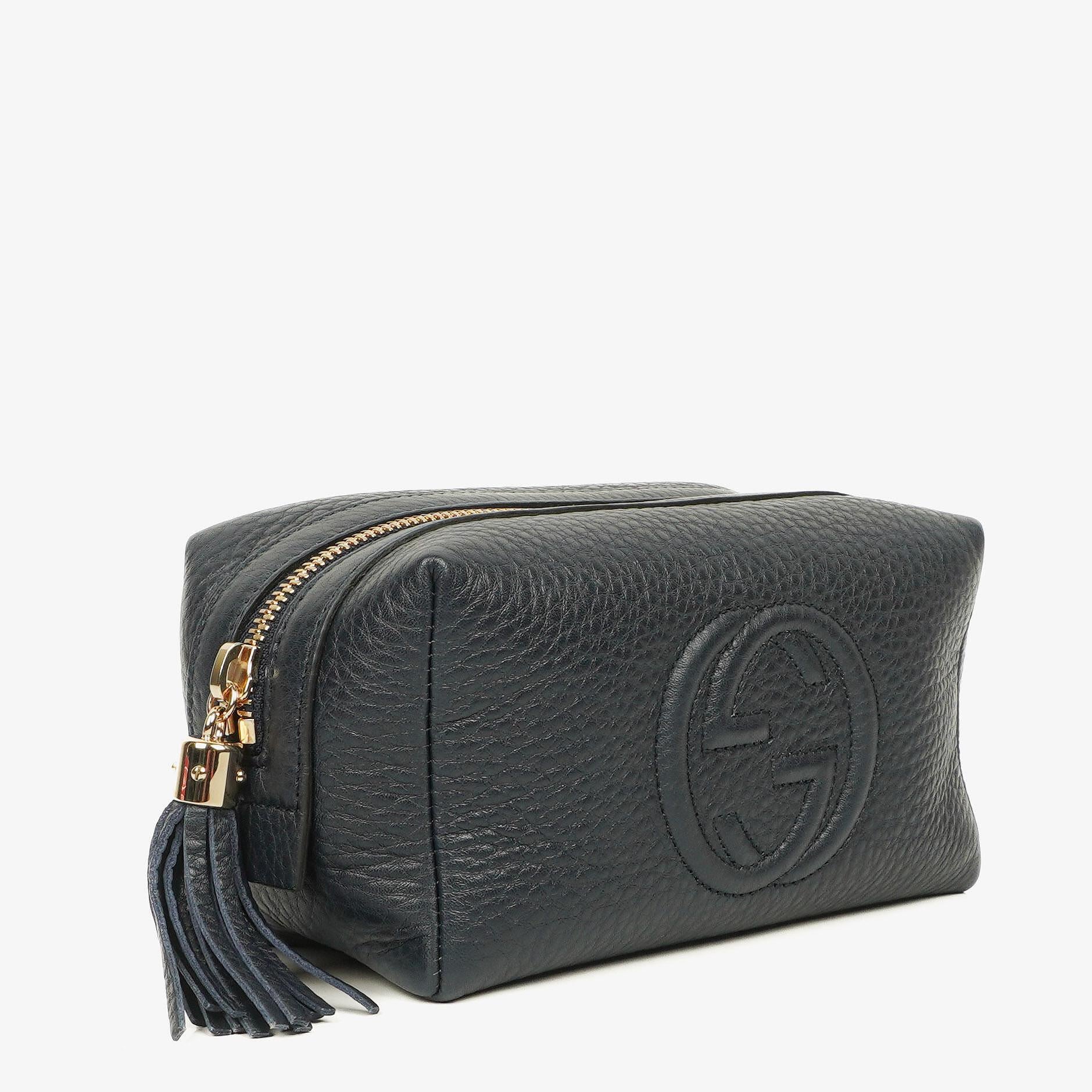 Gucci Navy Soho Cosmetic Bag