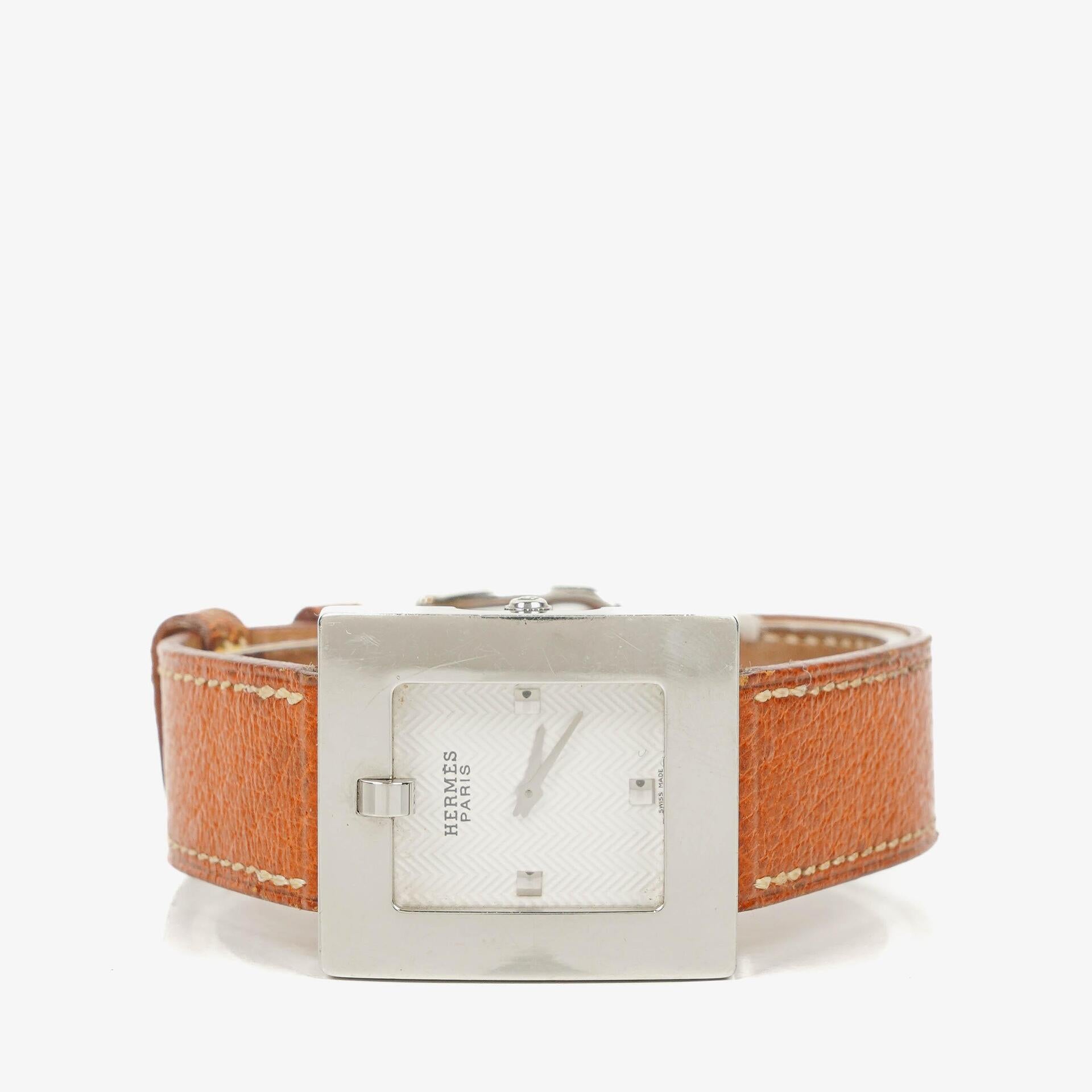 Hermes Belt Ladies 26mm Leather/Stainless Steel Watch