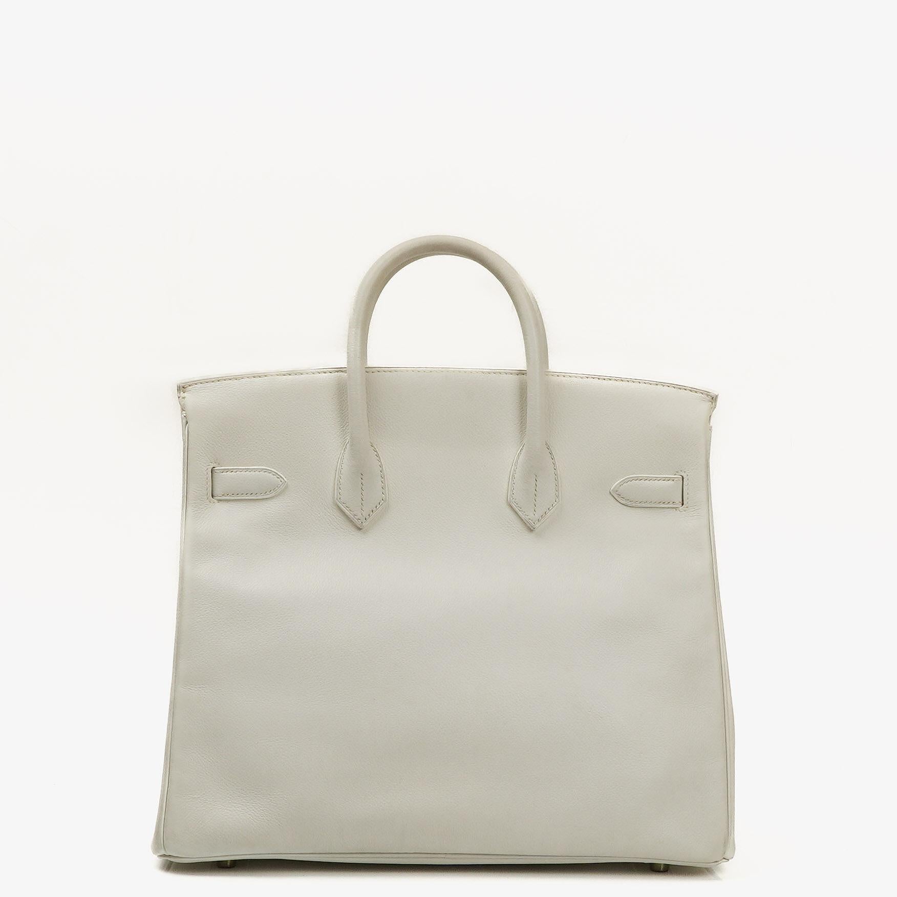 Hermès Birkin 32 Haut à Courroies Off White Leather With Gold Hardware