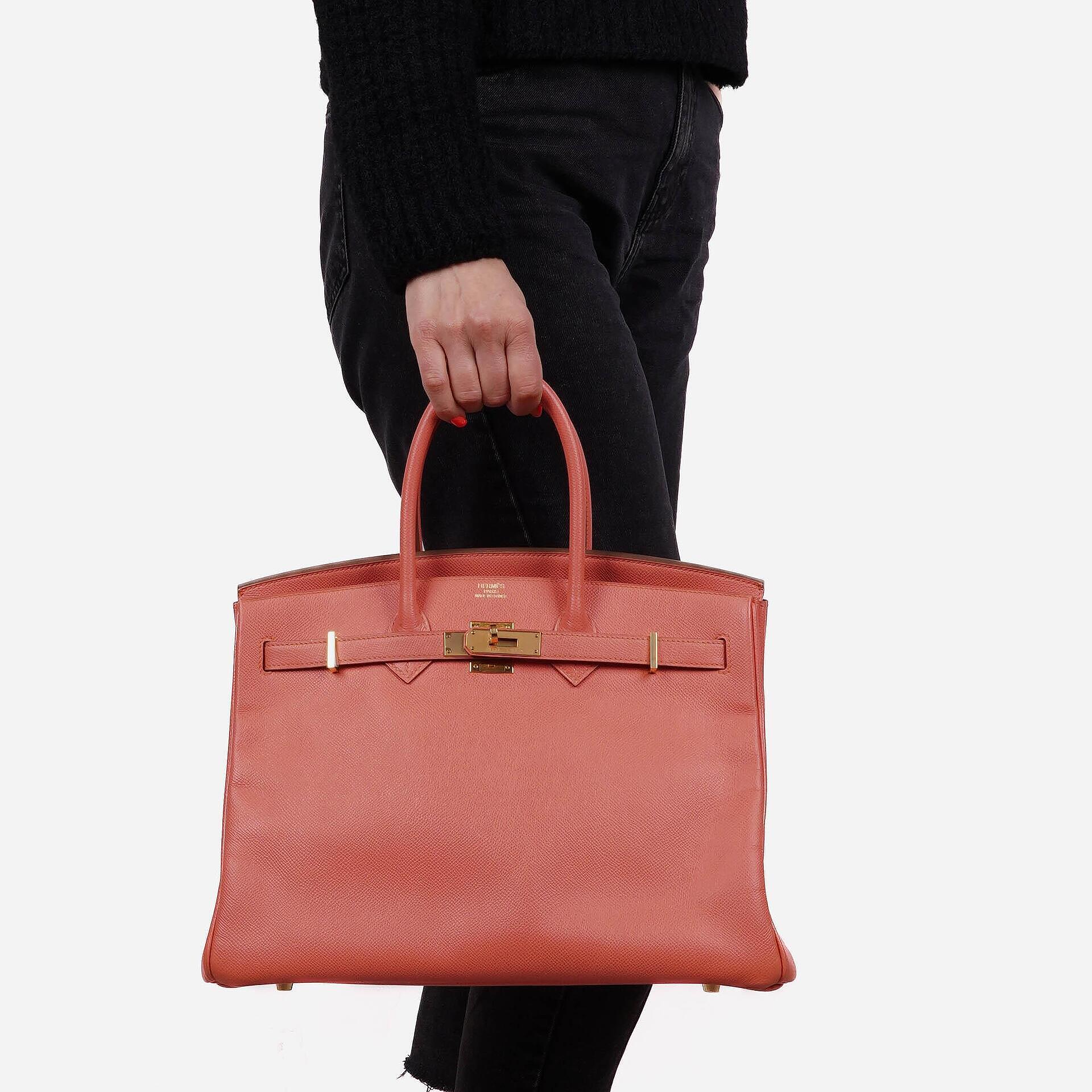 Hermes Birkin 35 Rose Jaipur Epsom With Gold Hardware