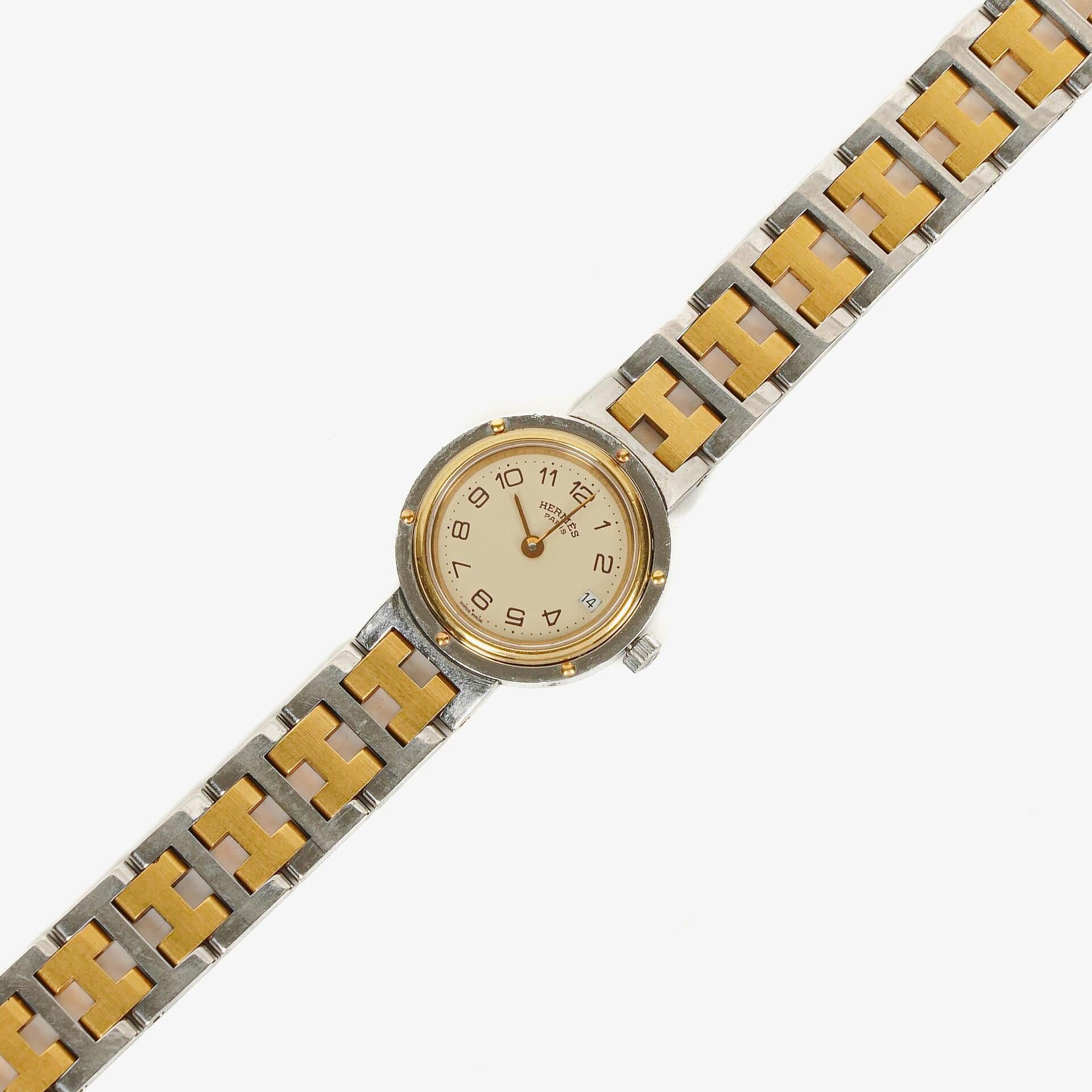 Hermes Clipper 24mm Stainless Steel Quartz Watch