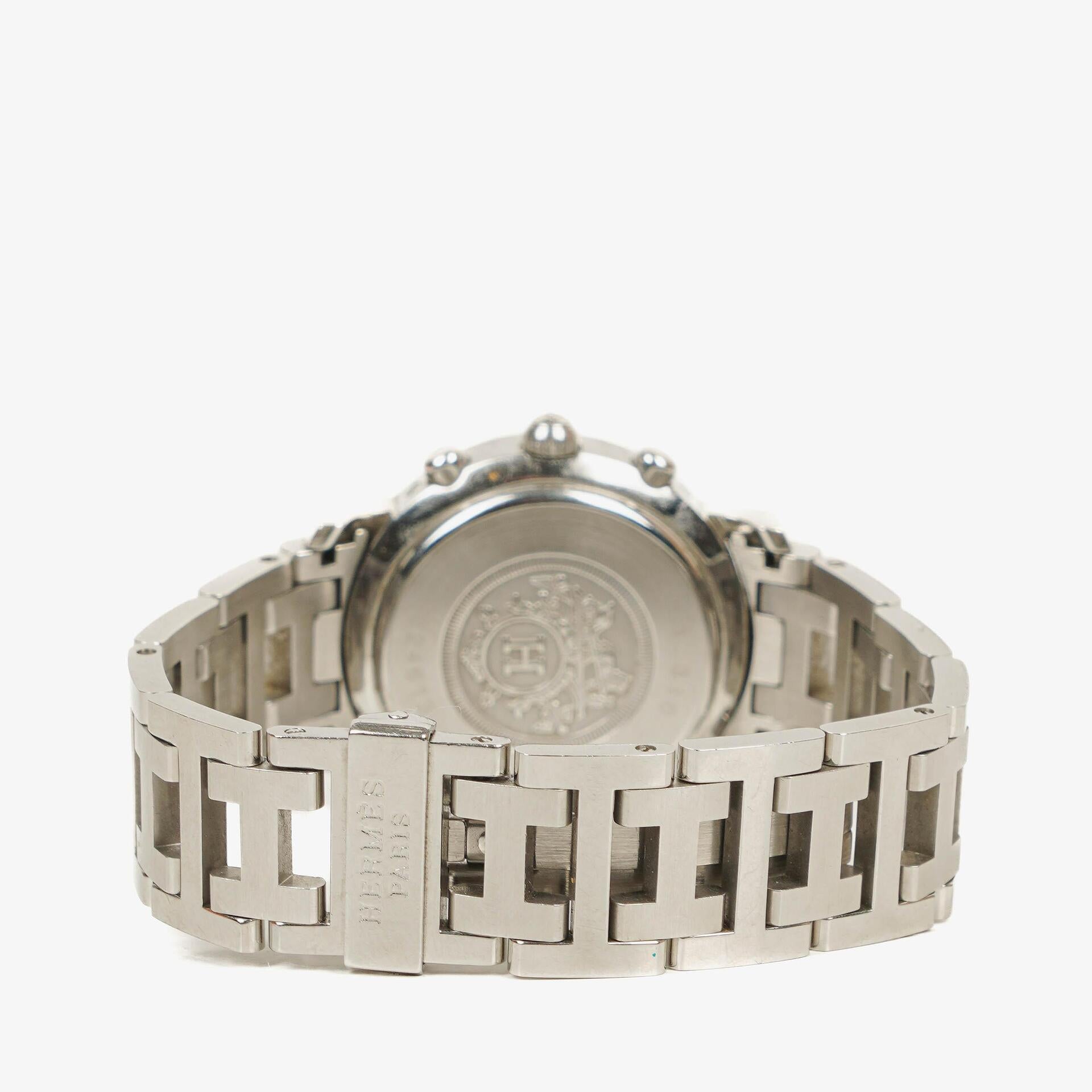 Hermes Clipper Chronograph 31mm Stainless Steel Quartz Watch