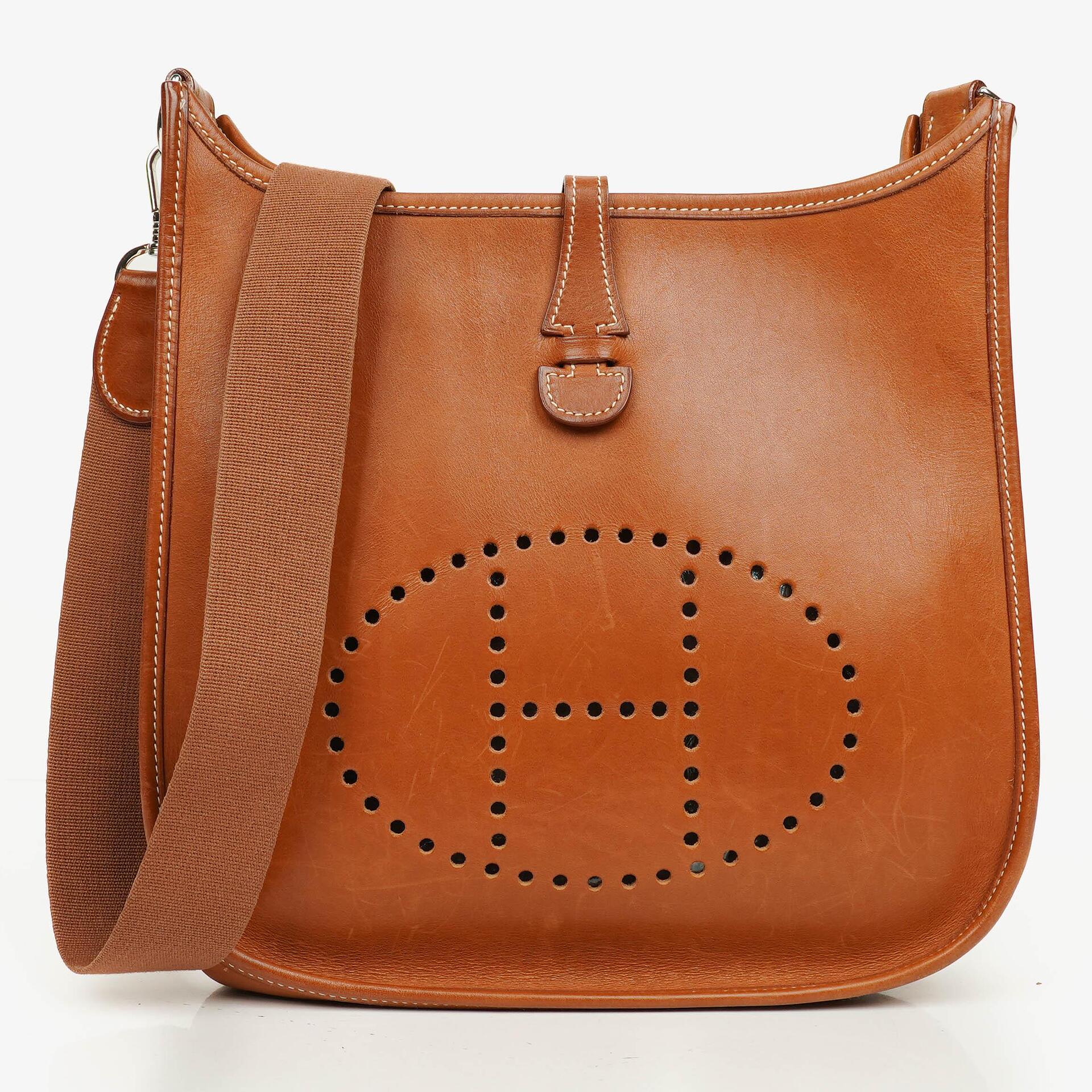 Hermes Evelyne I Barenia Leather Shoulder Bag
