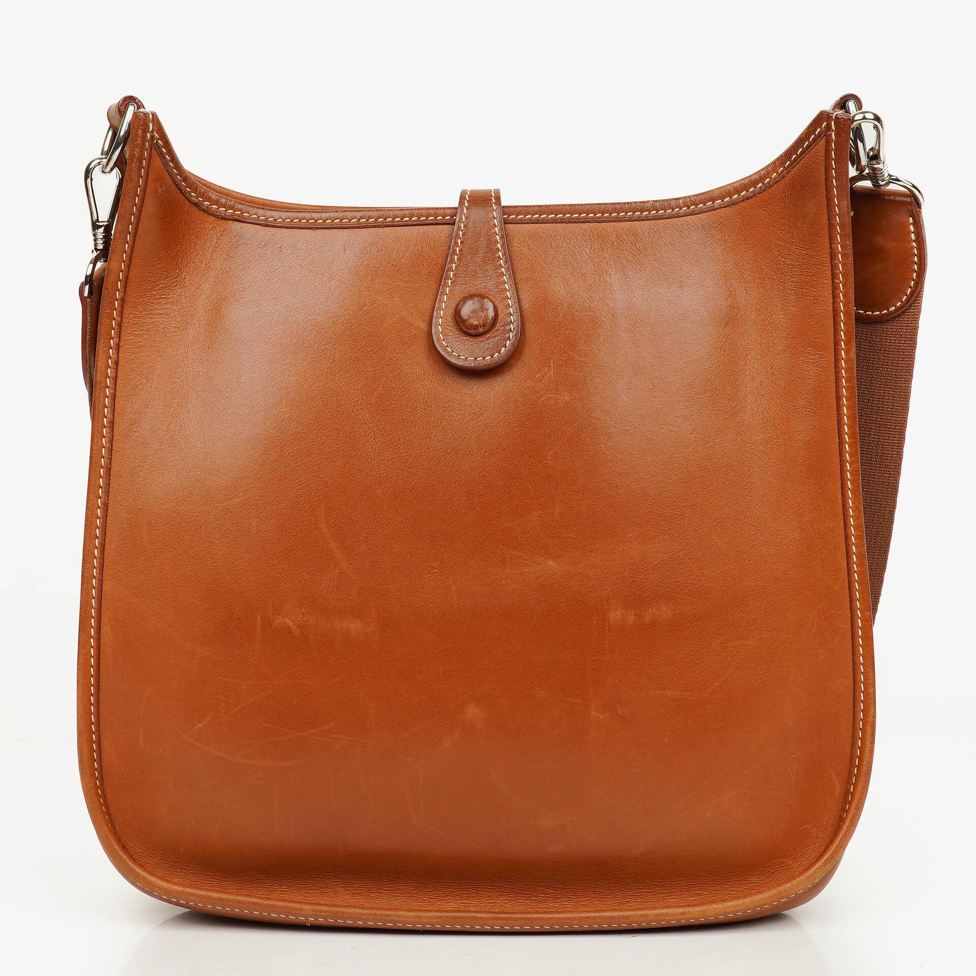Hermes Evelyne I Barenia Leather Shoulder Bag