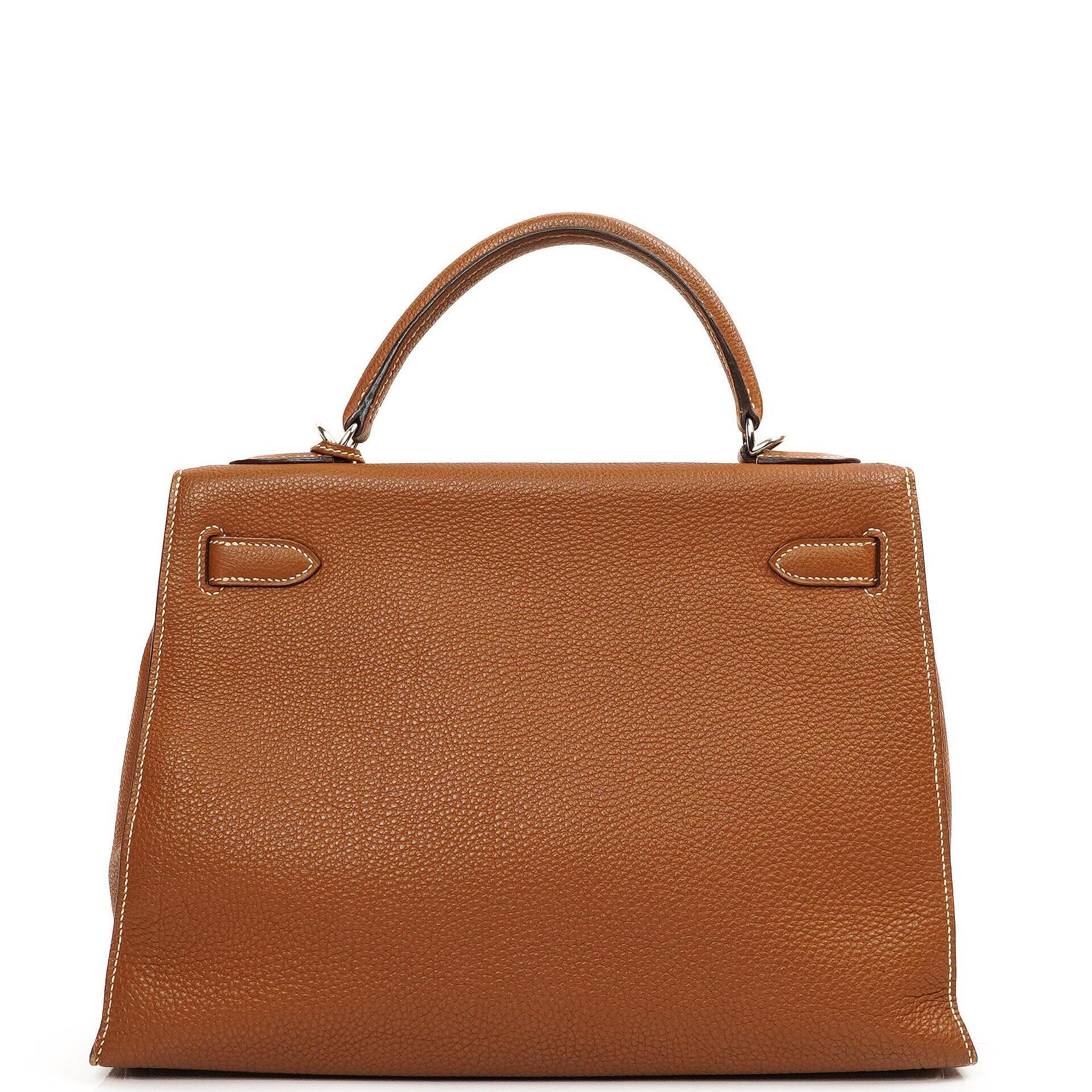 Hermès Kelly Sellier 32 Gold Togo Leather Palladium Hardware, 2005