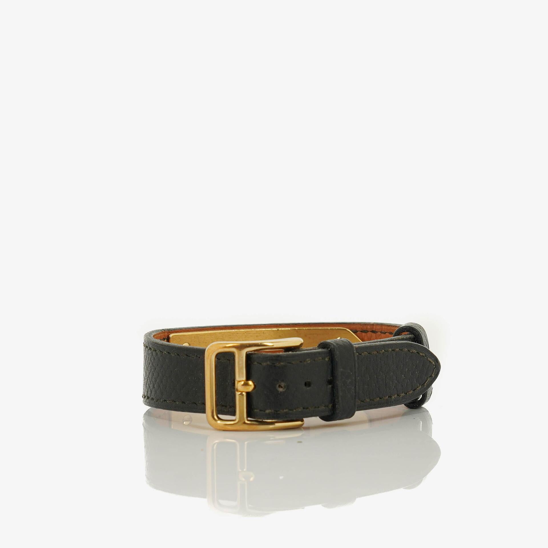 Hermes Kelly Courchevel Leather Gold Plated Watch