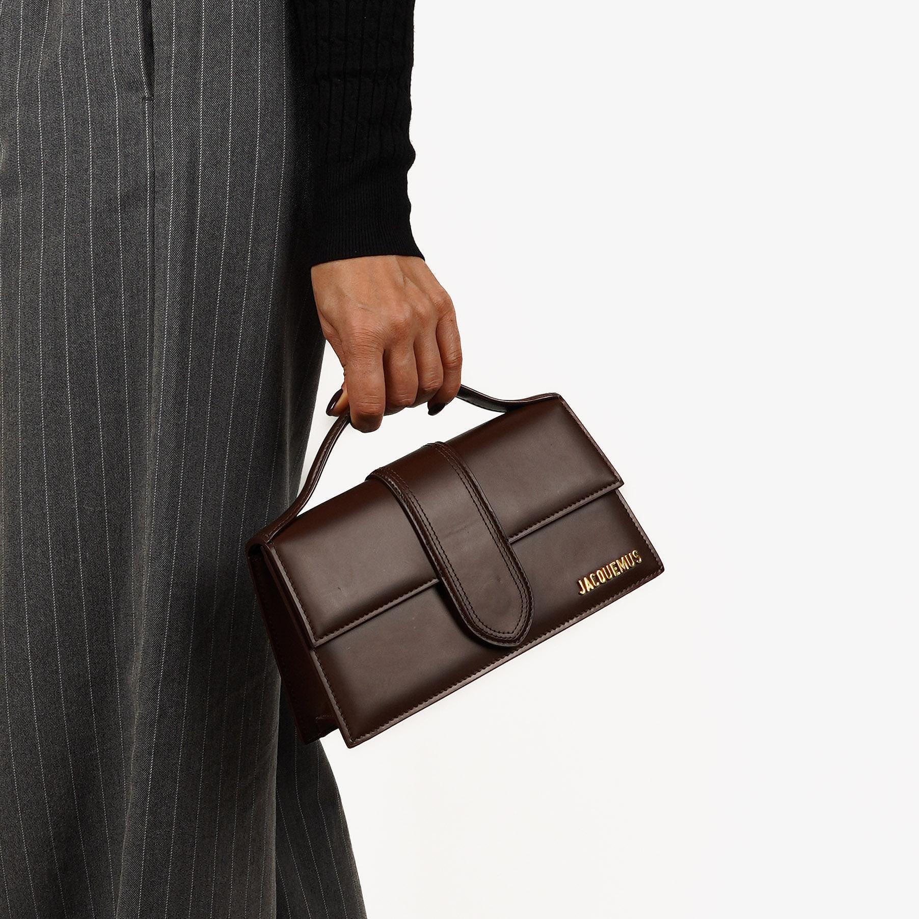 Jacquemus Le Grand Bambino Brown Calfskin Shoulder Bag