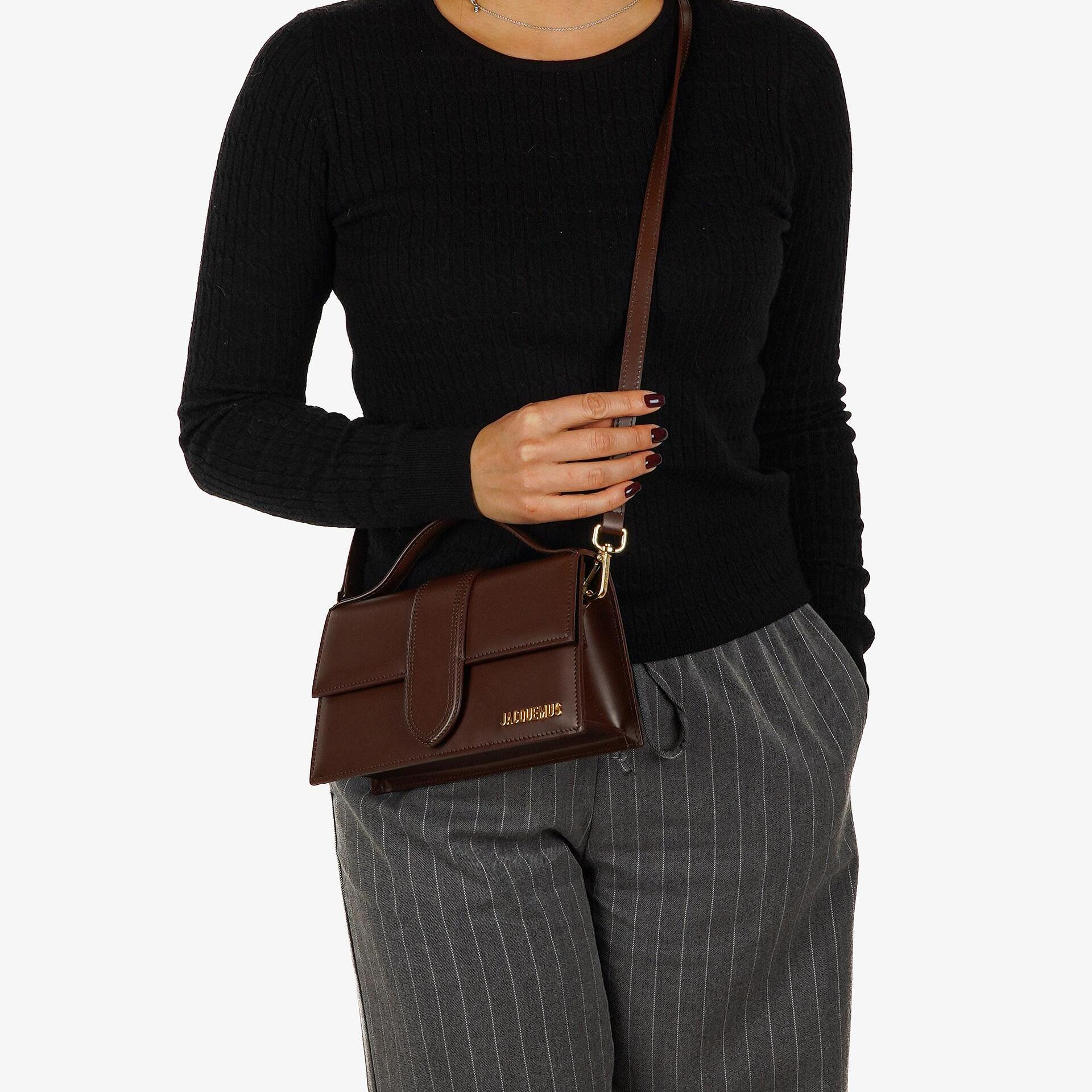 Jacquemus Le Grand Bambino Brown Calfskin Shoulder Bag