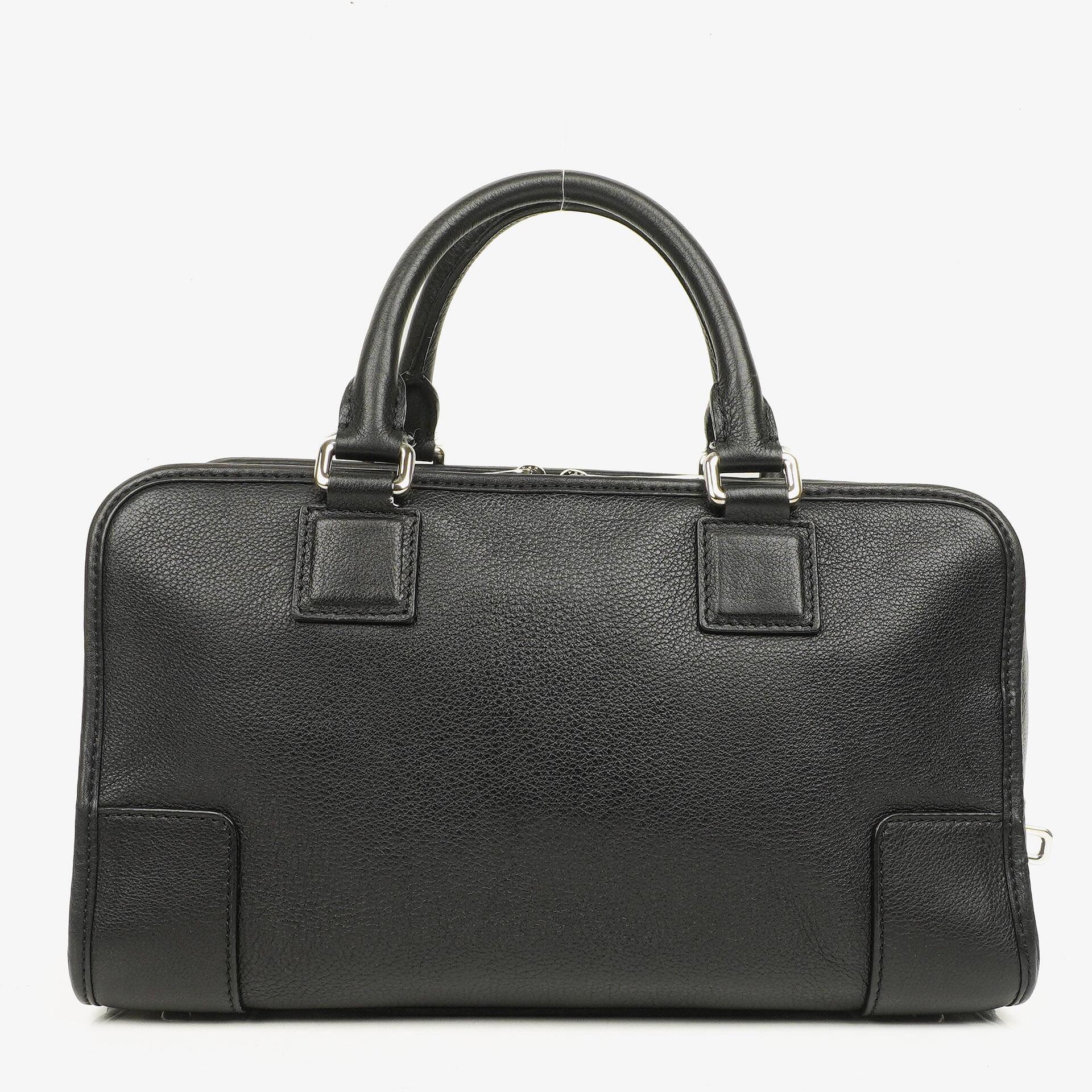 Loewe Amazona 28 Black Leather Handbag