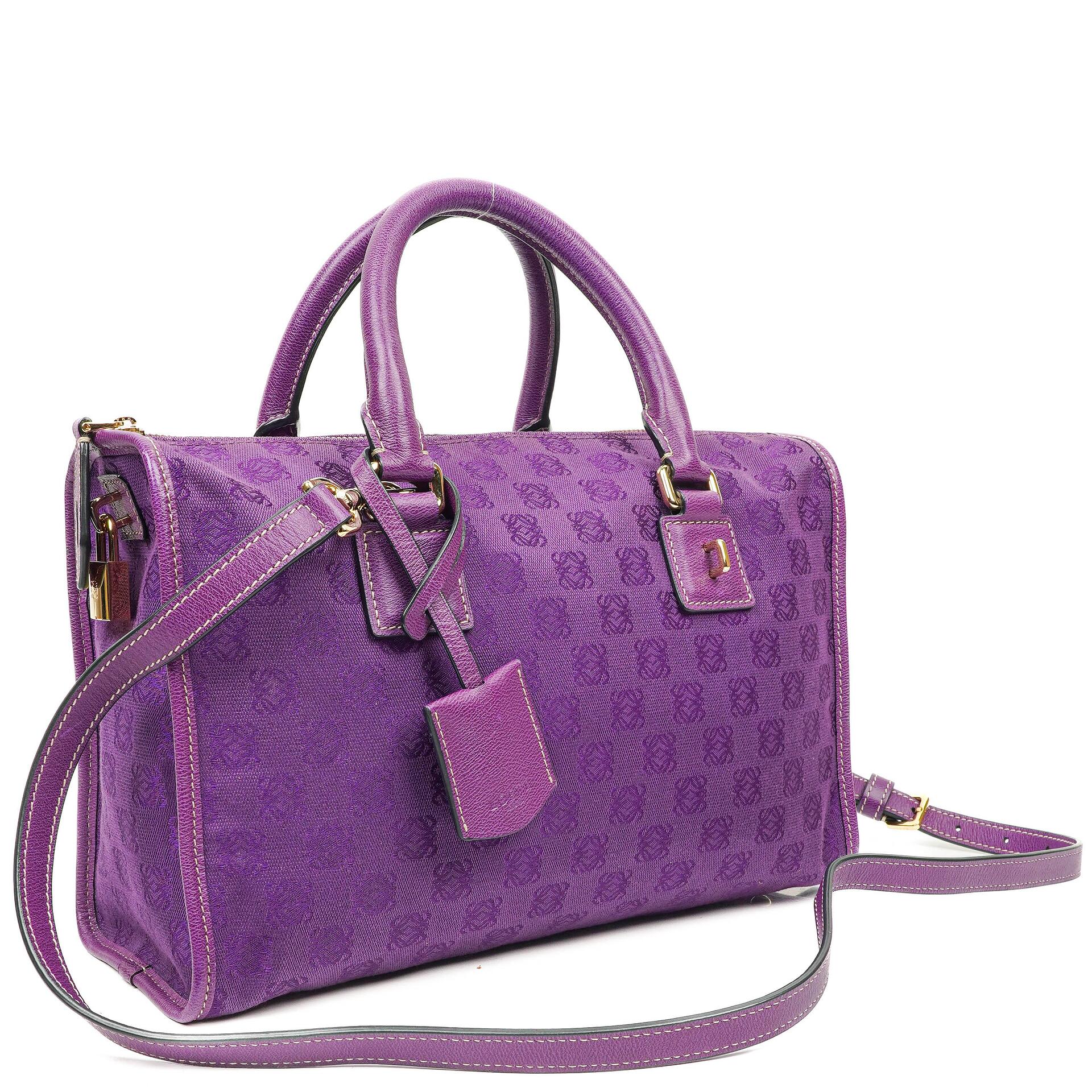 Loewe Anagram Purple Shouder Bag
